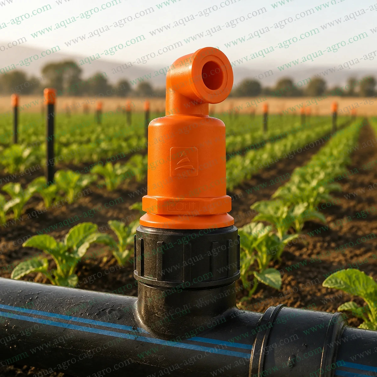 Automat HT-88 PM Air Release And Vacuum Relief Valve Installed On Agricultural Irrigation Pipeline