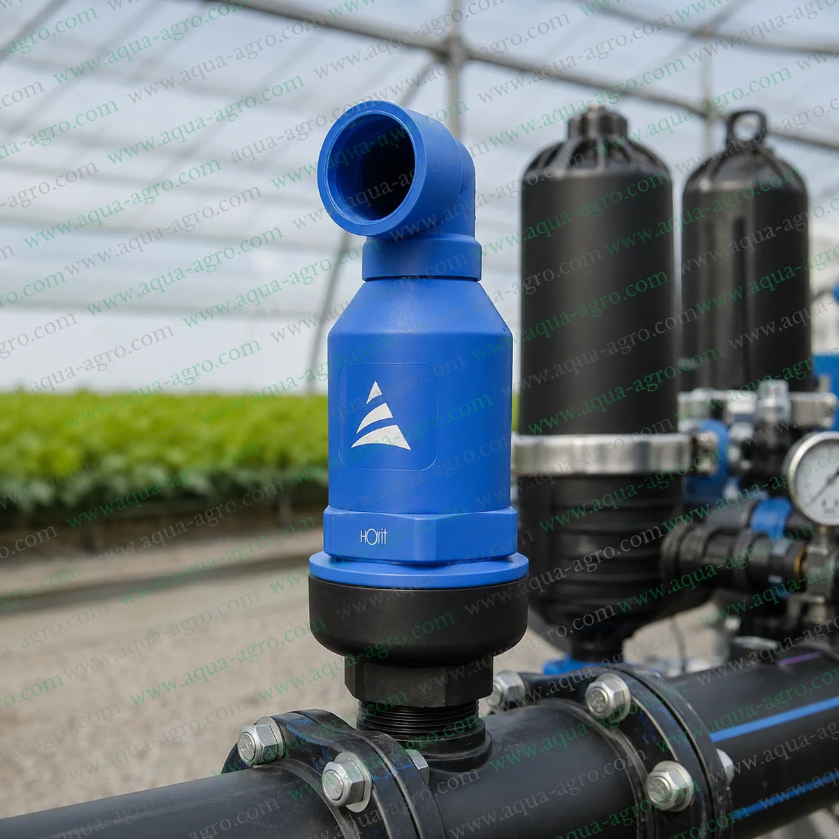 Automat HT-90 P 2 Inch 63mm Plastic Air Release And Vacuum Relief Valve Installed In Irrigation System
