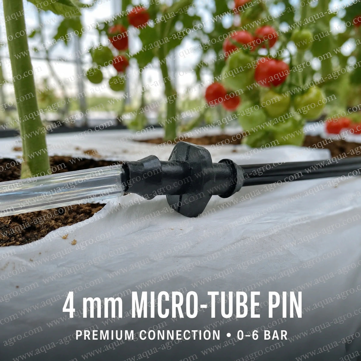AUTOMAT Harit premium 4mm barbed coupler micro tube pin Delrin connector for drip irrigation micro irrigation greenhouse and garden watering systems