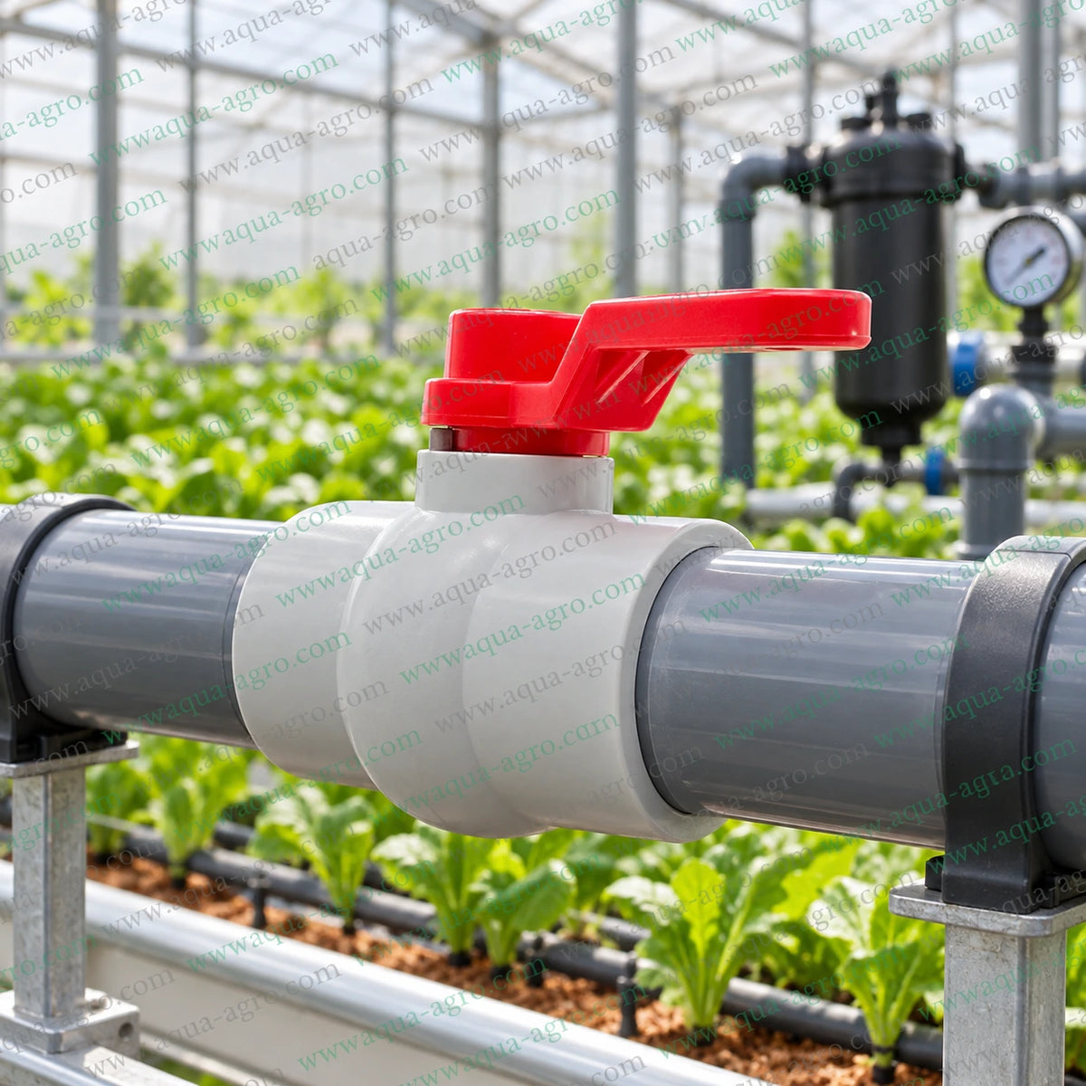 DELSON moulded PVC ball valve 2 inch 63mm plain socket ends 0 to 4 bar irrigation valve product specification