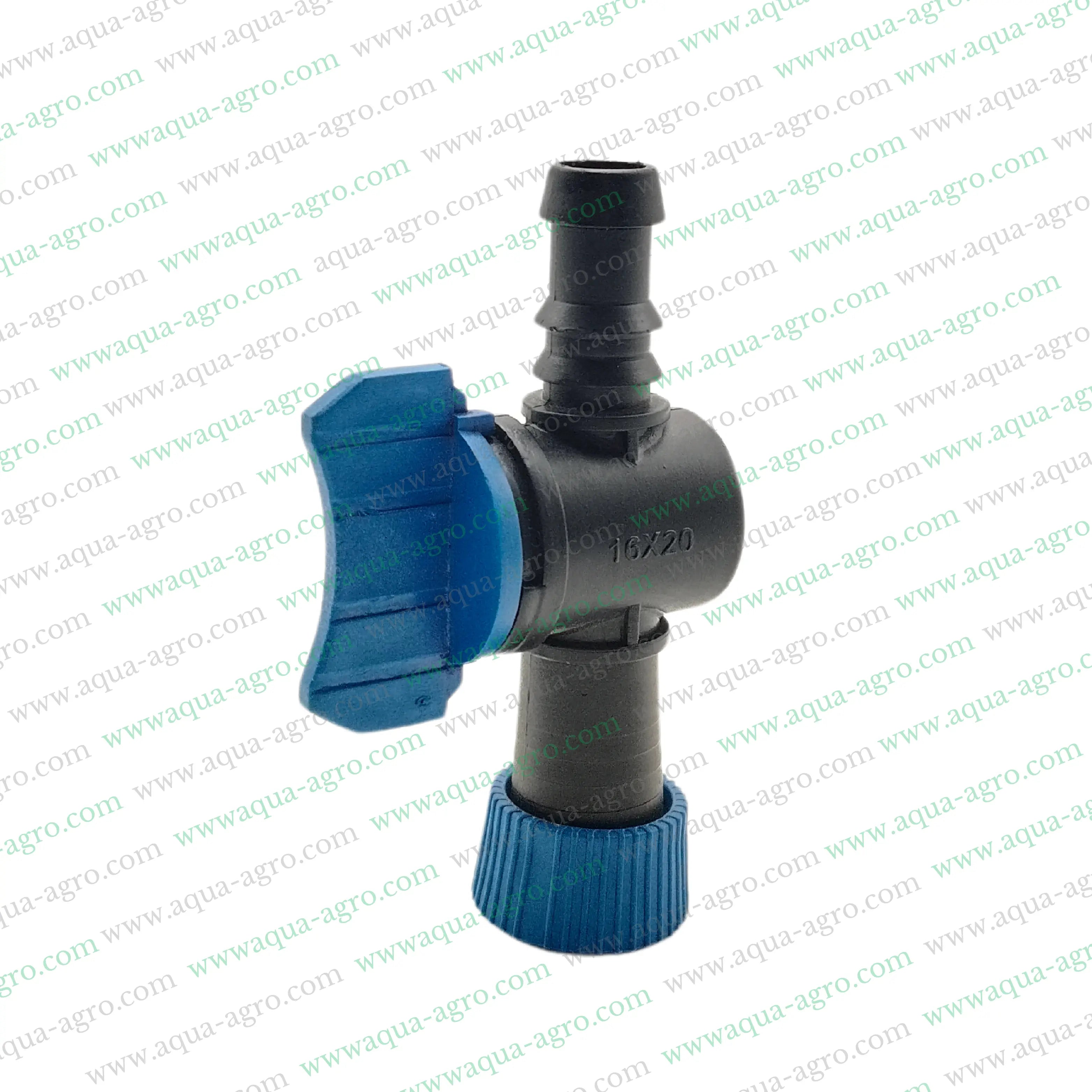 AQUA - AGRO - Drip - Fittings And Accessories - Ring-fit - Lite - 20 mm - Start Connector - Drill Hole-Take-off - 16 mm (Barbed) x 20 mm (Ring-Fit)