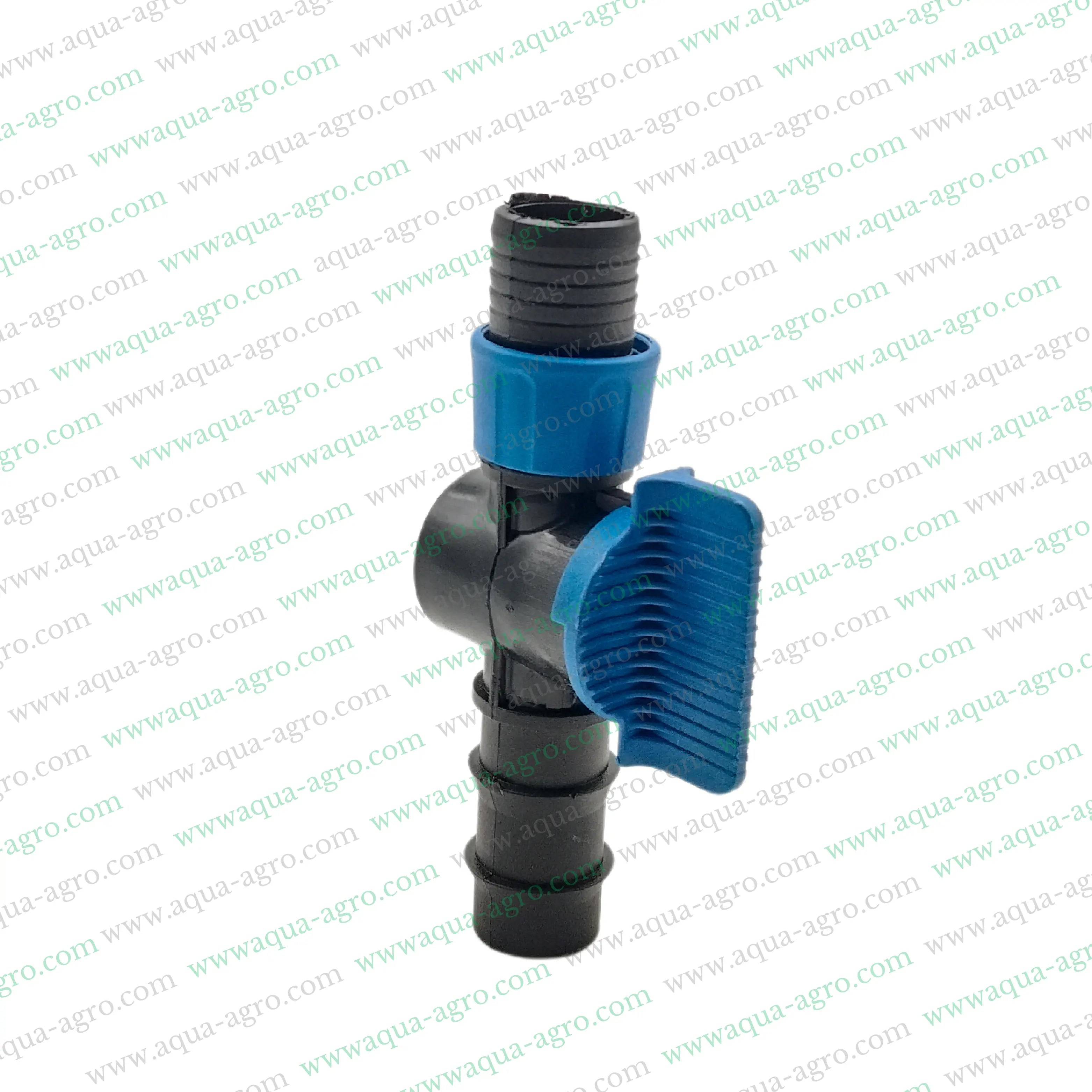 AQUA - AGRO - Drip - Fittings And Accessories - Ring-fit - Lite - 20 mm - Starter Tap - Drill Hole-Take-off - 20 mm (Barbed) x 20 mm (Ring-Fit)