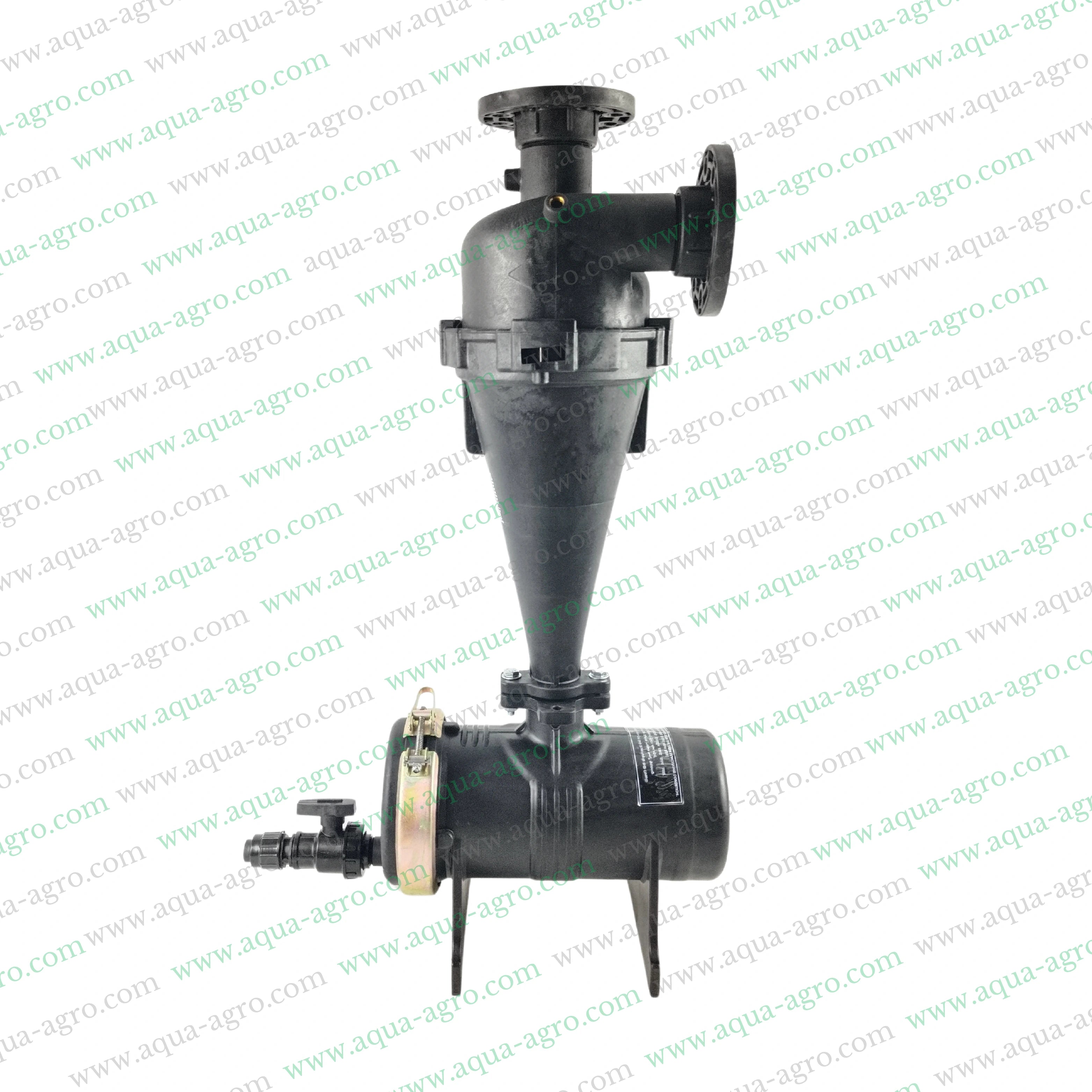 AUTOMAT - Filter - Hydrocyclone - 2.5 Inch (75mm) - Flanged End - 40 (m3-Hr) - Regular Plastic Body - (HT-145F)