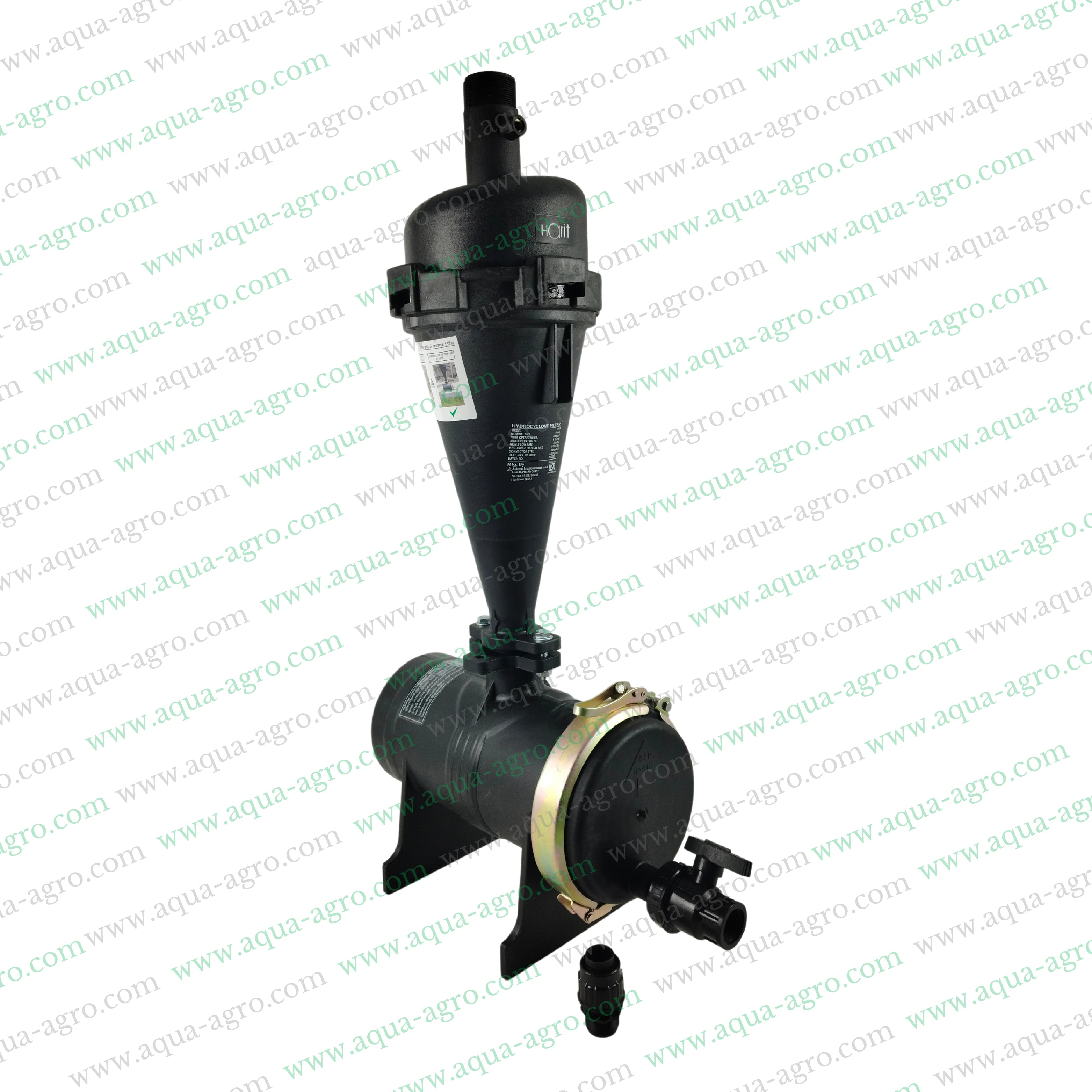 AUTOMAT - Filter - Hydrocyclone - 2 Inch (63mm) - Threaded End (M-Thd) - 25 (m3-Hr) - Regular Plastic Body - (HT-144T)