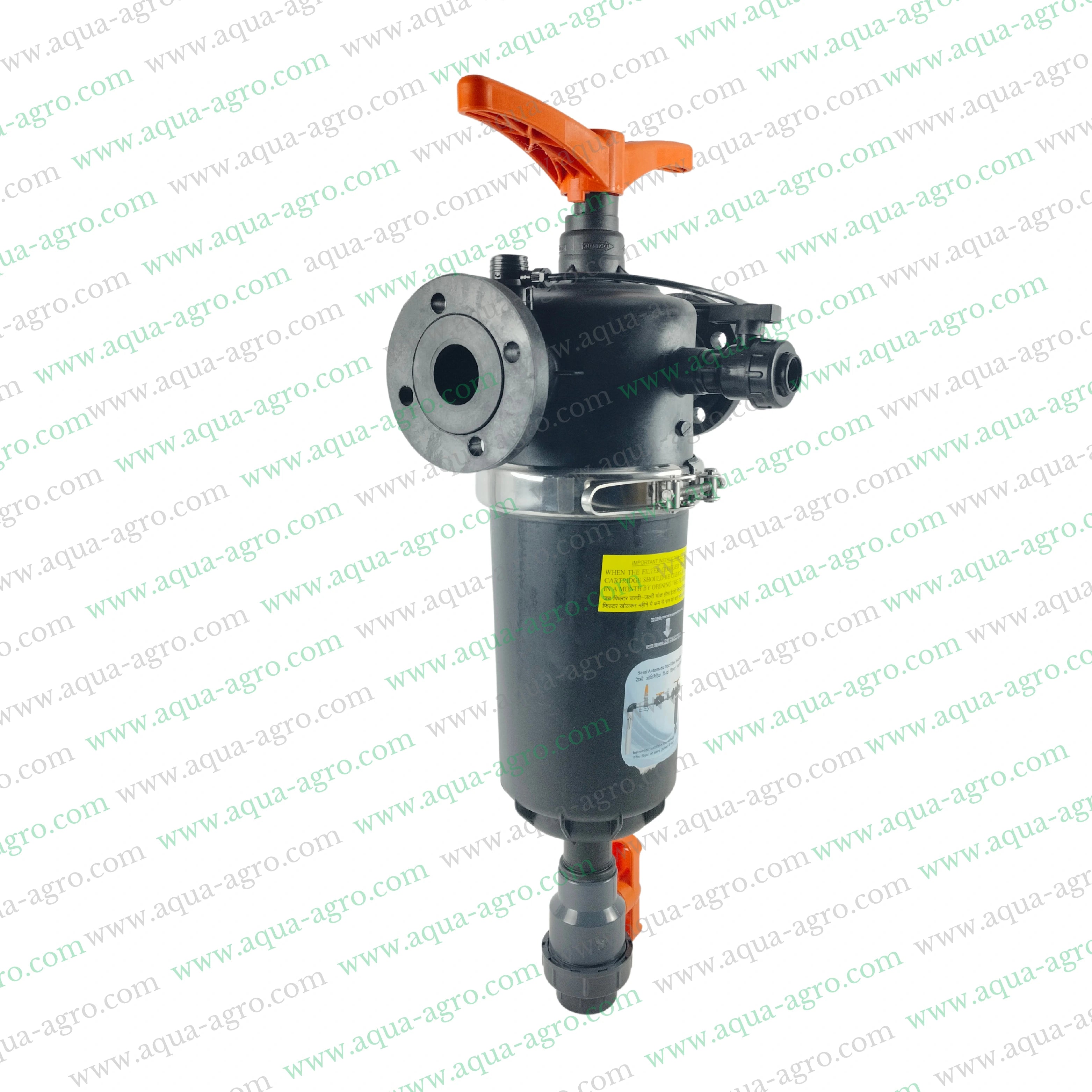 AUTOMAT - Filter - Semi - Automatic - Disc - 2 Inch (63mm) - Flanged End - (M-Thd) - T-Type - 25 (m3-Hr) - Regular Plastic Body - (HT-134-TSA)