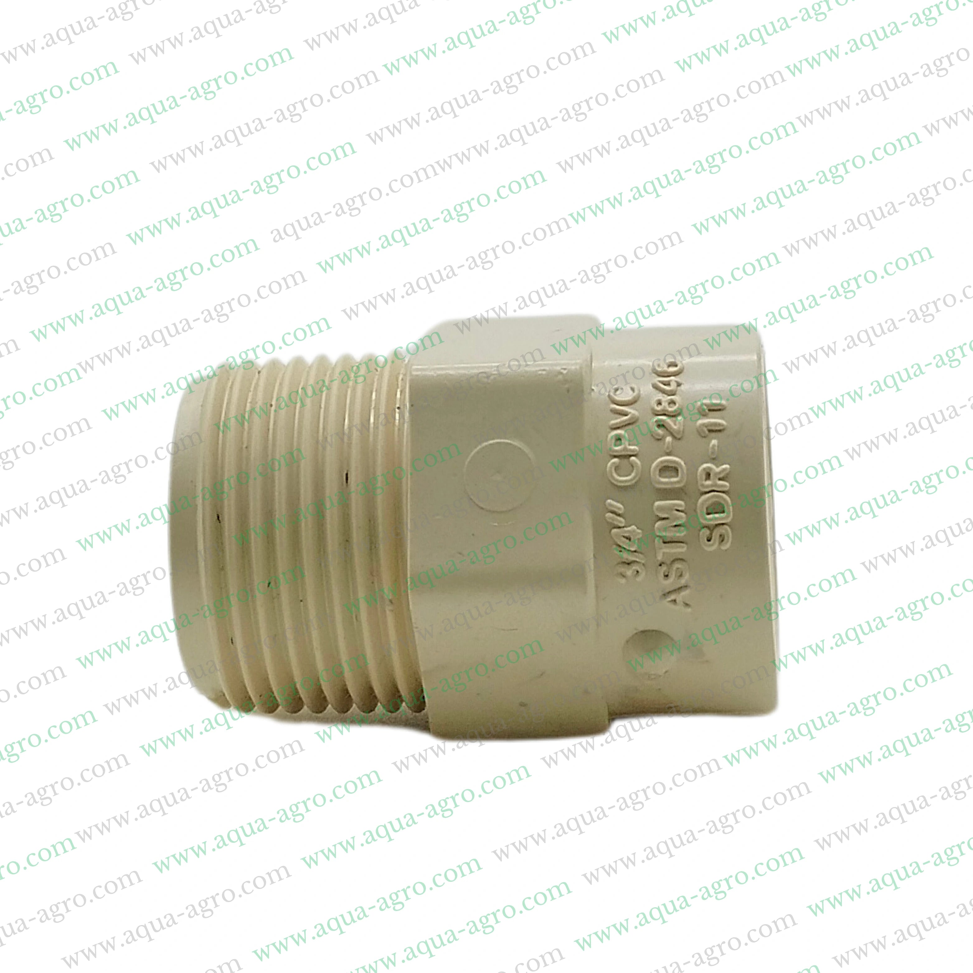 Finolex CPVC 0.75 inch male threaded adapter,Finolex CPVC MTA 20mm SDR 11,Finolex CPVC male threaded adaptor 20mm,Finolex CPVC MTA 0.75 inch fittings