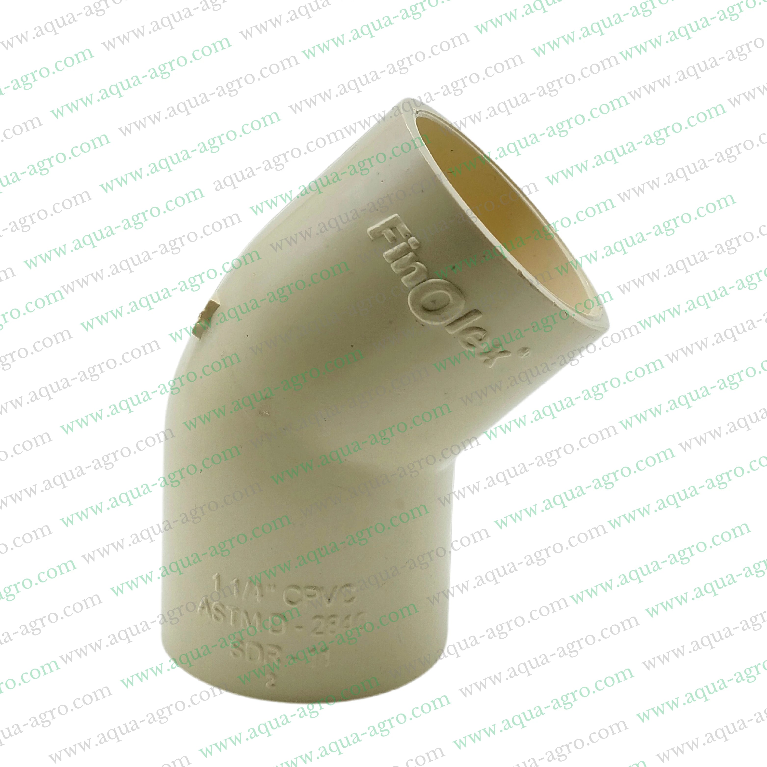 Finolex CPVC 1.25 inch 45-degree elbow,32mm CPVC 45-degree elbow SDR 11,CPVC 1 1/4 inch 45-degree elbow fitting,Finolex CPVC pipe fittings 32mm 45-degree elbow