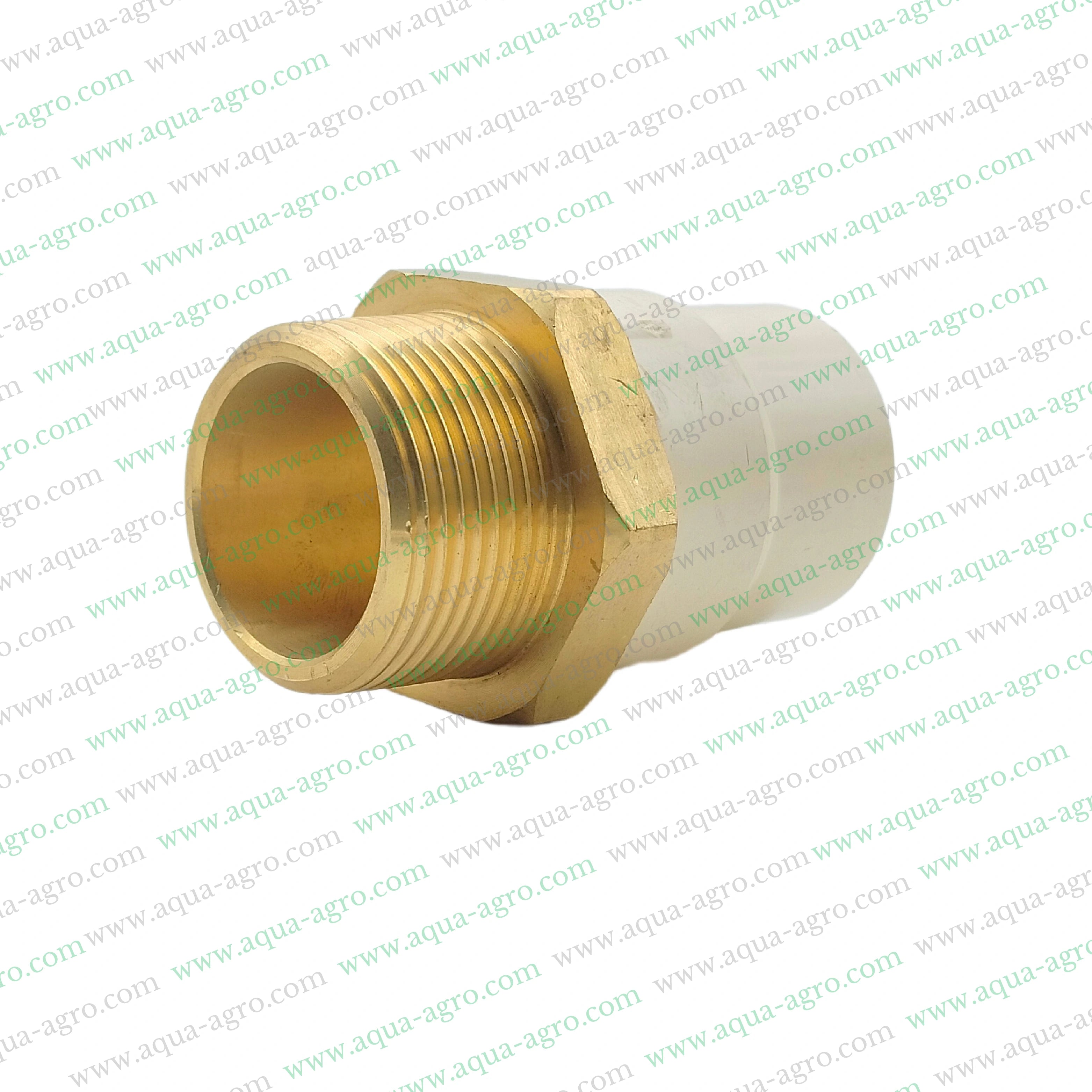 Finolex CPVC brass male threaded adapter 1.5 inch,CPVC MTA 40mm male adapter SDR 11,1.5 inch CPVC male threaded adapter MABT,Finolex CPVC MTA brass insert 40mm SDR 11