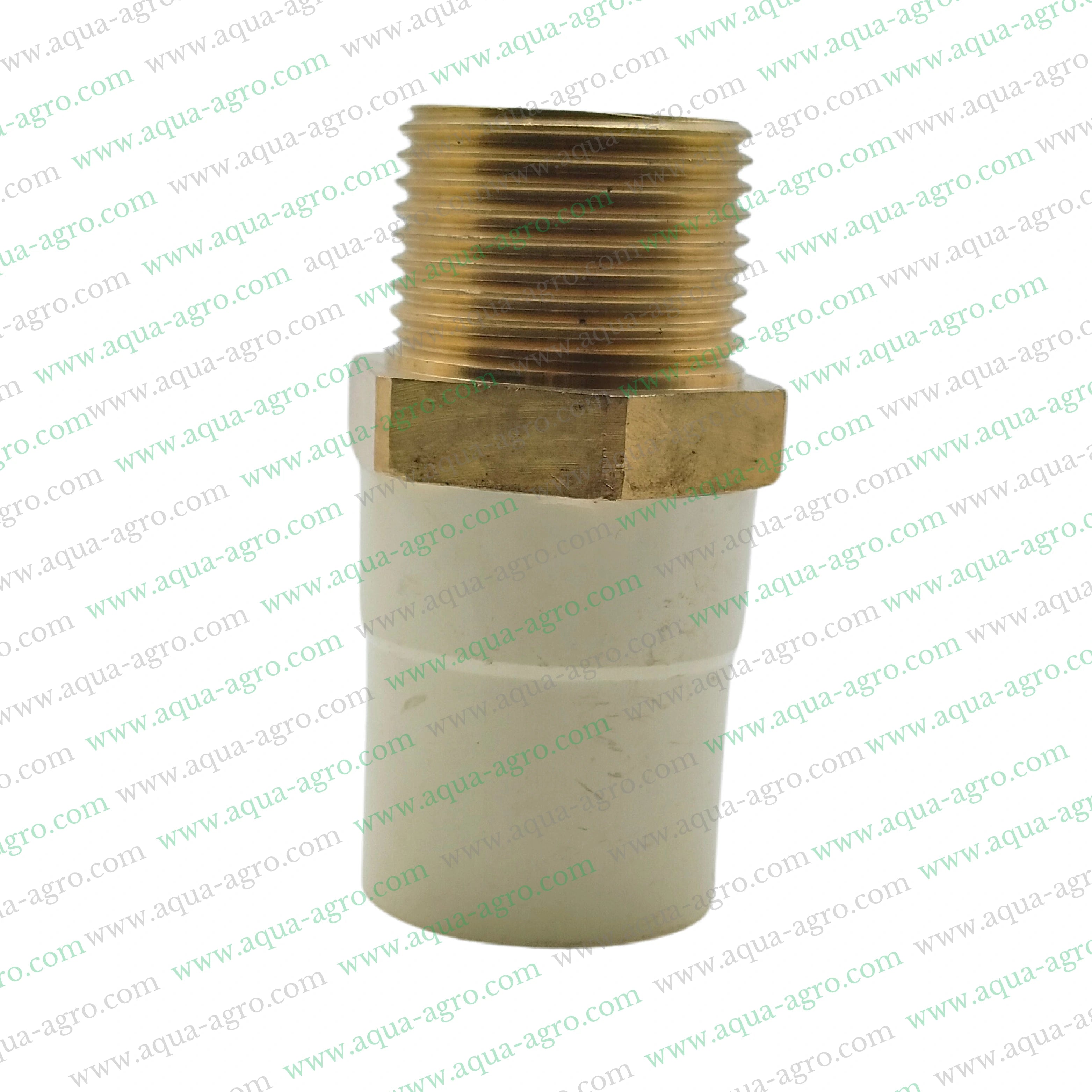 Finolex CPVC male threaded adapter 1 inch,CPVC brass male adapter 25mm SDR 11,1 inch CPVC MTA brass threaded adapter,SDR 11 CPVC male adapter 25mm brass