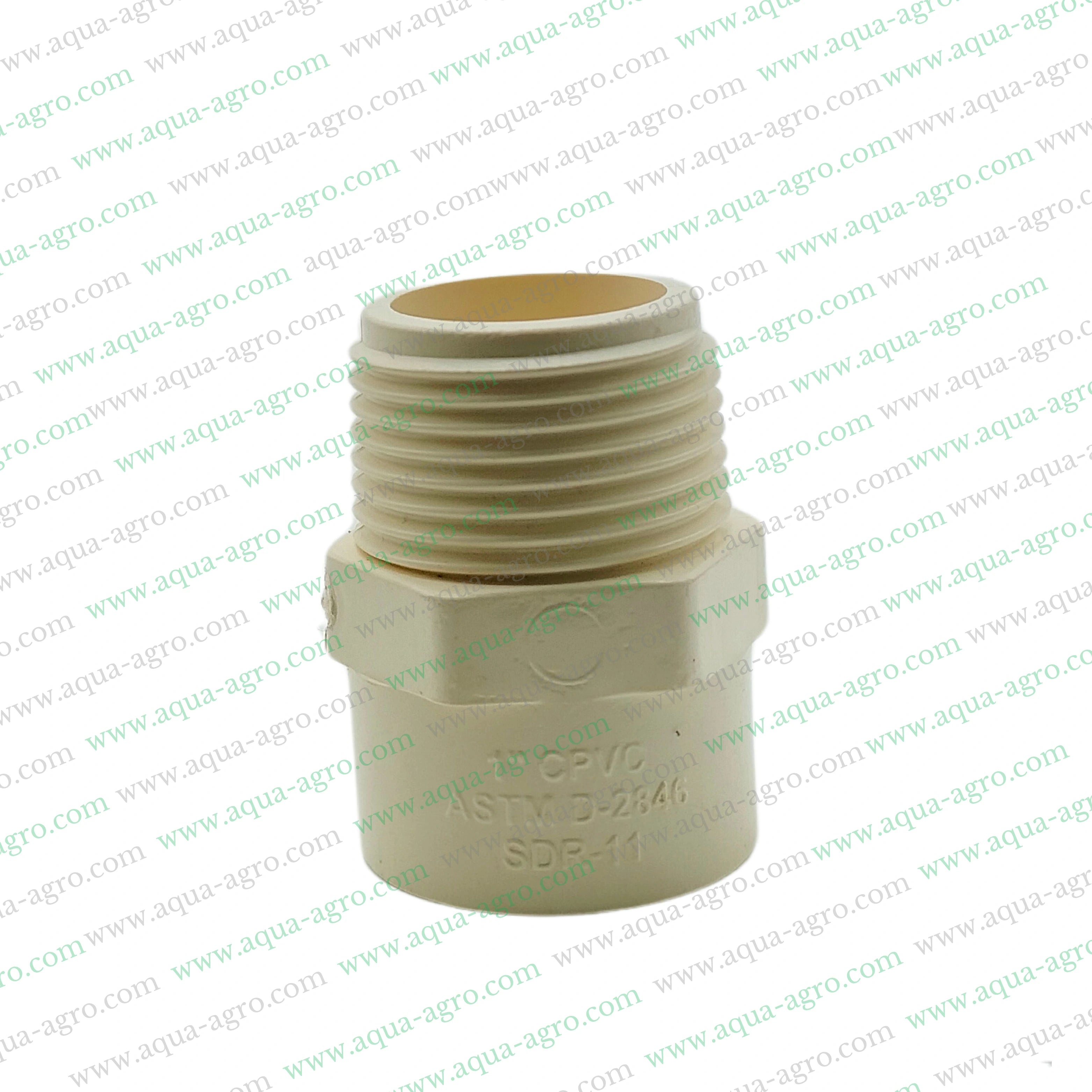Finolex CPVC 1 inch male threaded adapter,CPVC MTA 25mm SDR 11 fittings,1 inch CPVC male adapter SDR 11,Finolex CPVC pipe fittings 1 inch MTA