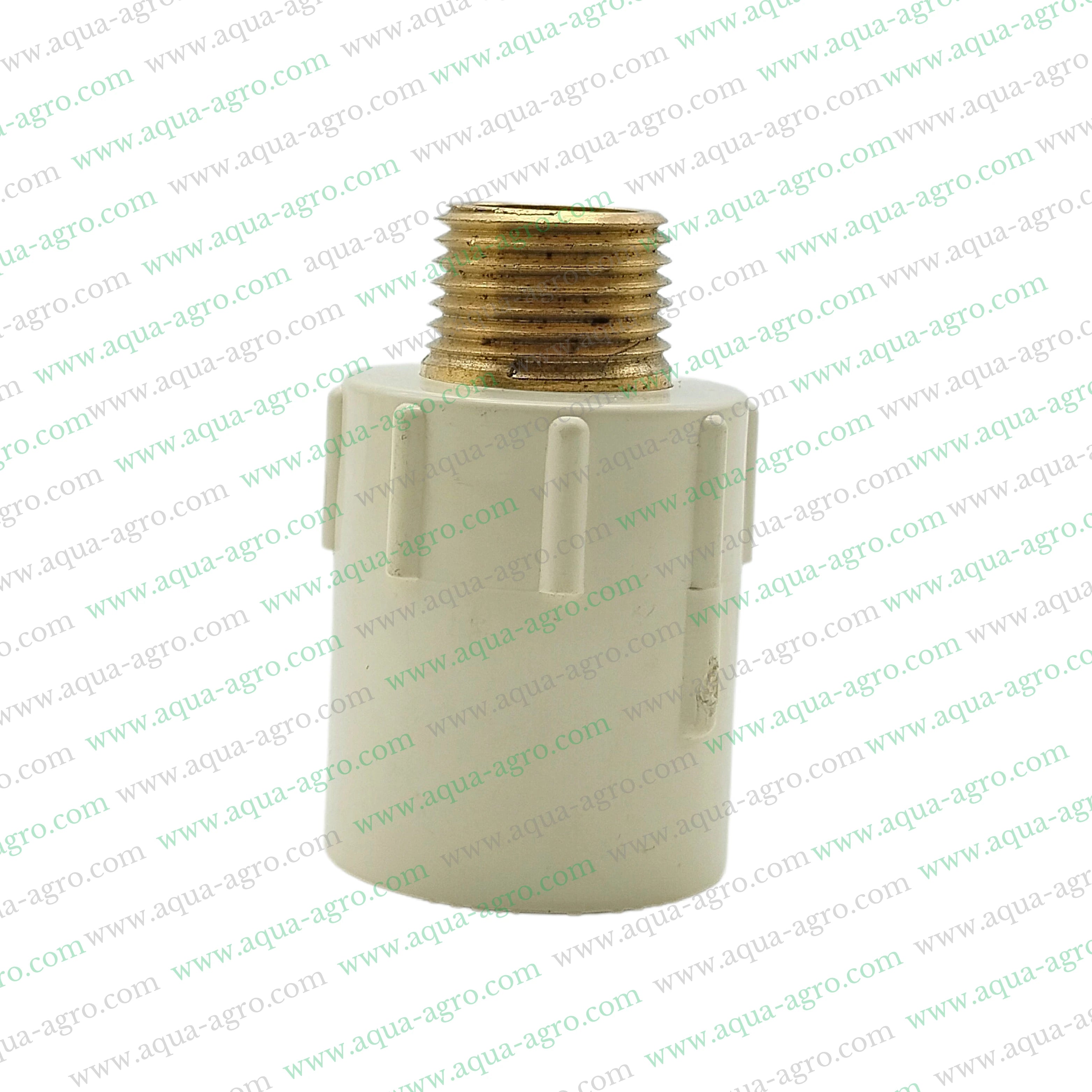 CPVC brass threaded reducing male adapter 1 inch to 0.5 inch,CPVC brass threaded reducing MTA 25mm to 15mm,CPVC brass threaded reducing MTA SDR 11,Finolex CPVC brass threaded reducing MTA
