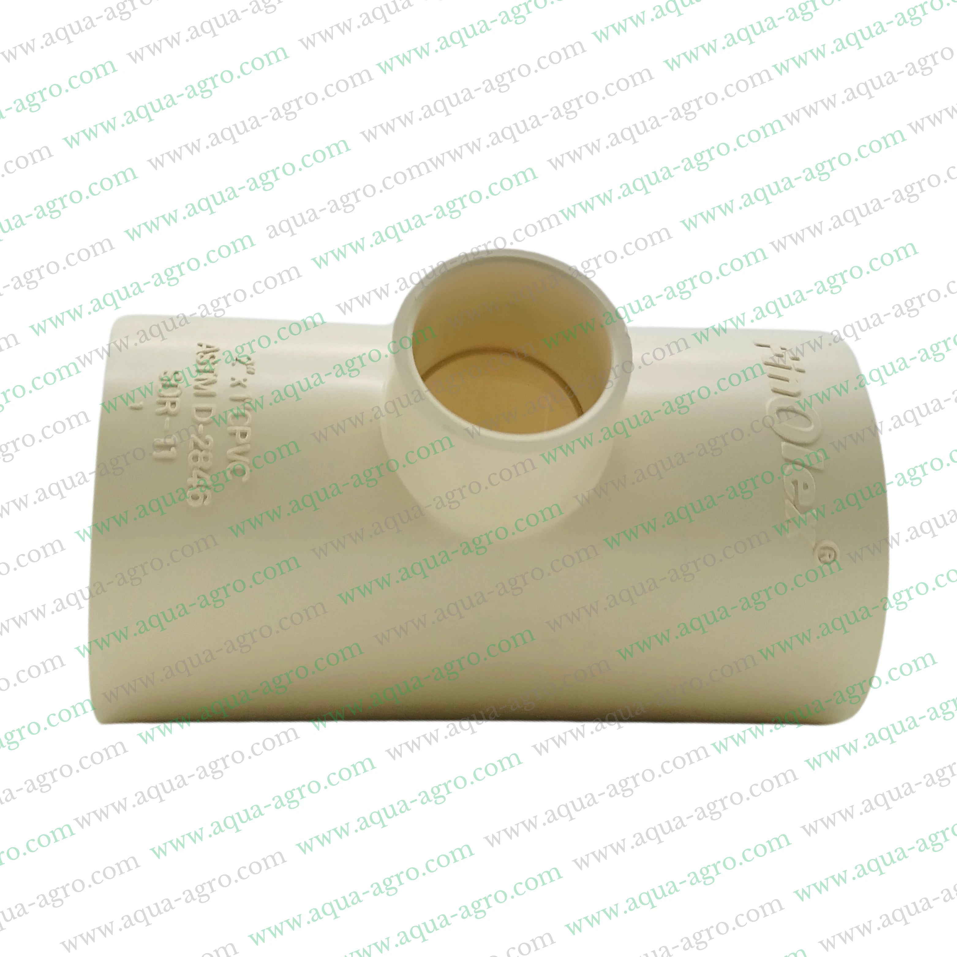 CPVC reducing tee 2 inch to 1 inch,CPVC reducing tee 50mm to 25mm,CPVC pipe fittings reducing tee SDR 11,Finolex CPVC reducing tee,CPVC plain reducing tee 2 inch x 1 inch,CPVC plain reducing tee 50mm x 25mm