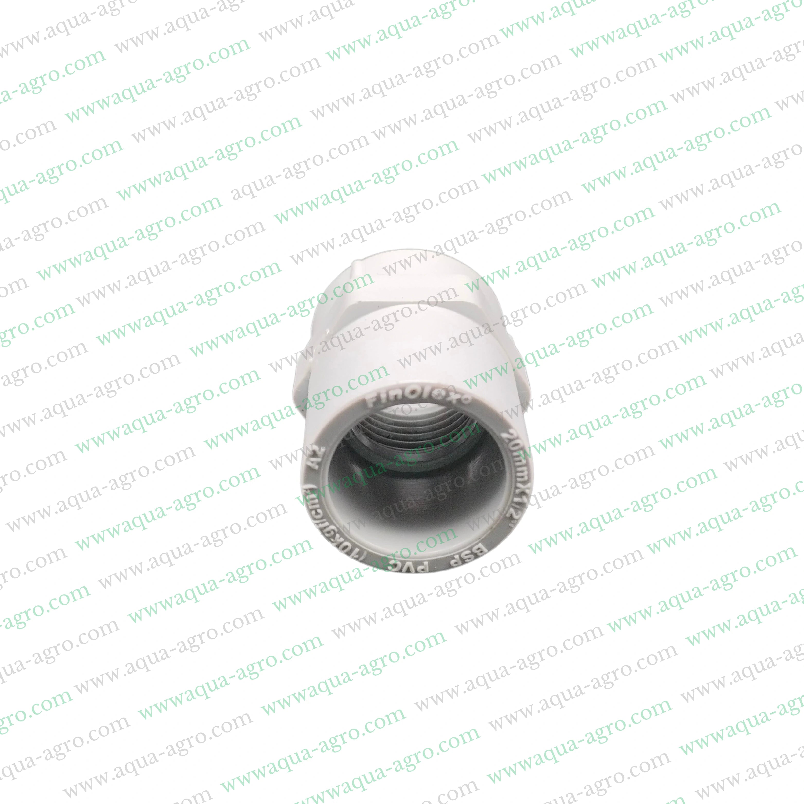 FINOLEX - Pvc Pipe & Accessories - Fittings - 0.5 inch (20mm) - FTA - Female Threaded Adaptor - Moulded - 10 Kg-f-cm2