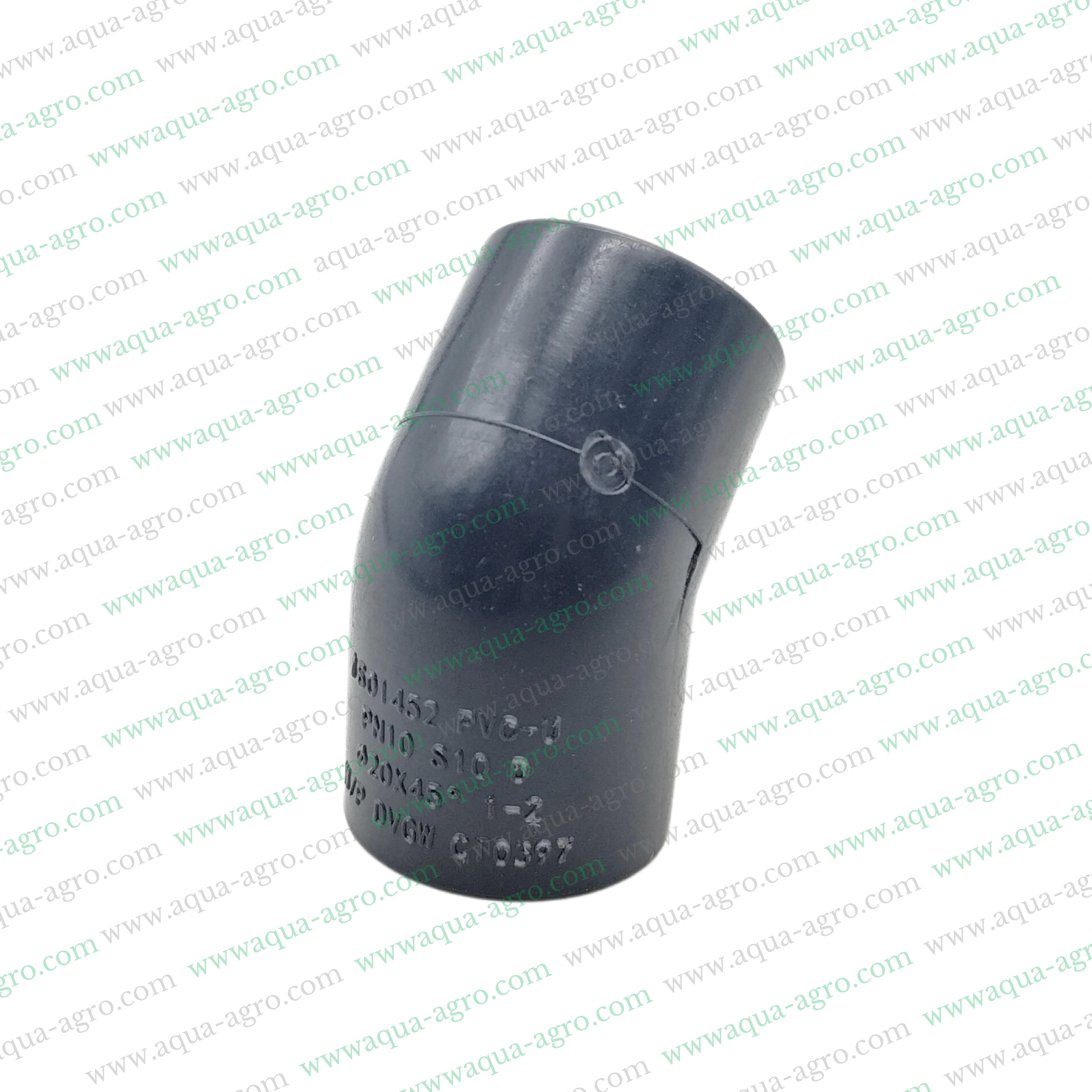 FINOLEX - Pvc Pipe & Accessories - Fittings - 0.5 inch (20mm) - Shoe Bend - 45 DEG - Moulded - 10 Kg-f-cm2