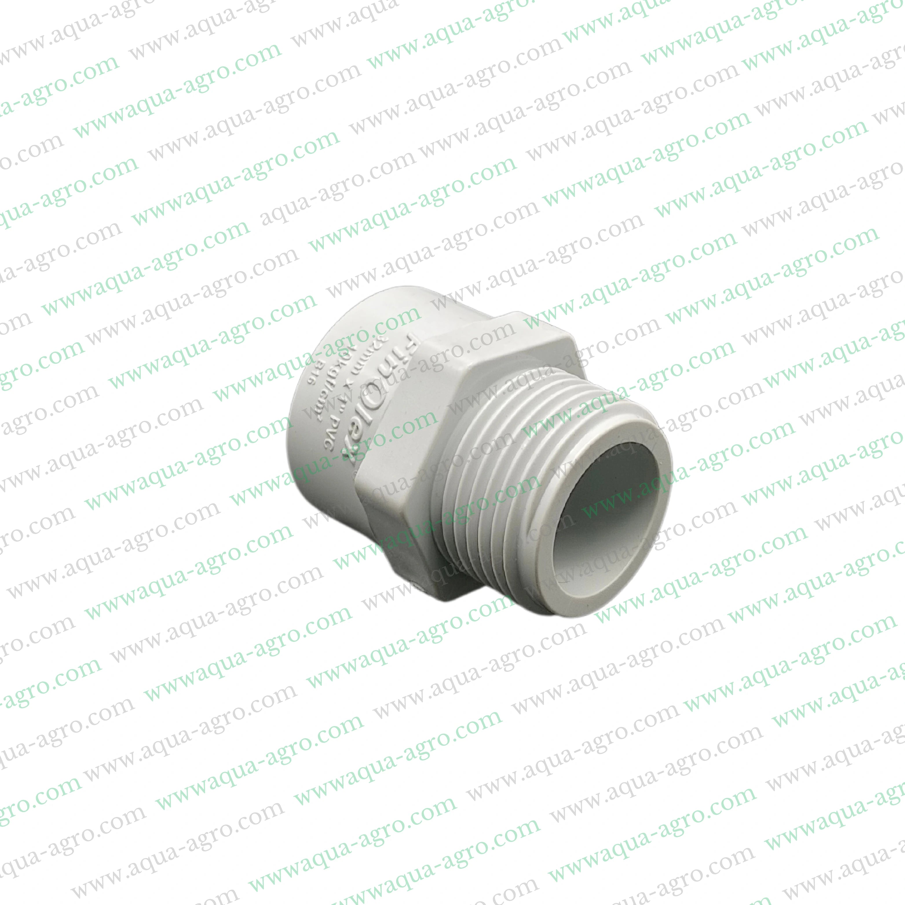 Male adapter PVC pipe,Finolex MTA adaptor,032mm male threaded pipe fitting,Heavy-duty PVC pipe fittings,PVC male thread adaptor