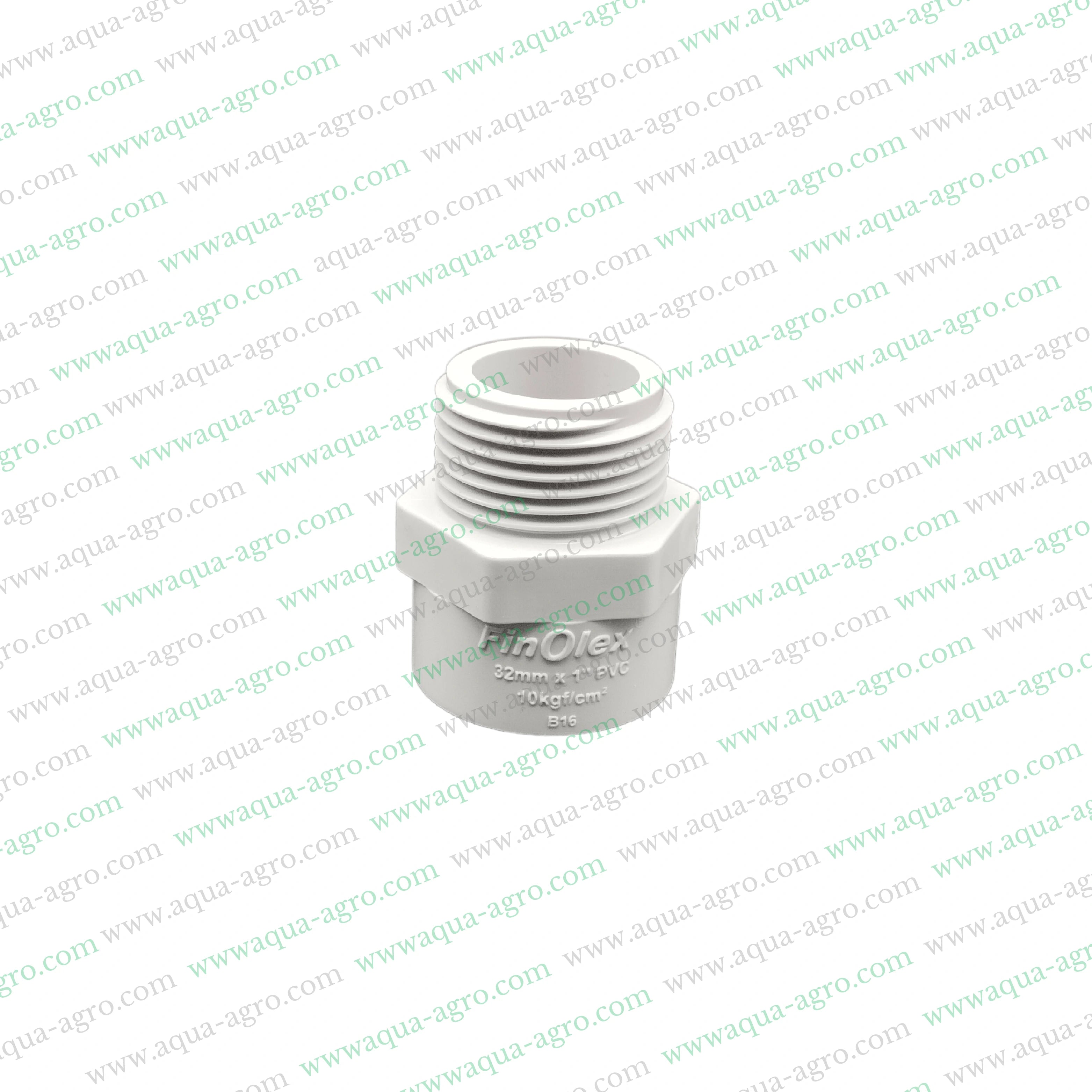 Male adapter PVC pipe,Finolex MTA adaptor,032mm male threaded pipe fitting,Heavy-duty PVC pipe fittings,PVC male thread adaptor