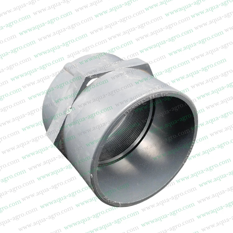 2.5-inch PVC Pipe Adaptor,75mm Female Threaded Adaptor,PVC Pipe Accessories,75mm PVC Fittings,Female Threaded PVC Adaptor
