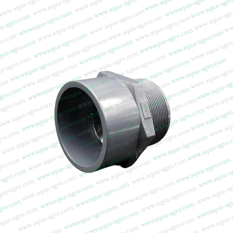 Finolex PVC pipe fittings,PVC pipe accessories,75mm MTA adaptor,2.5-inch male threaded adaptor,Finolex PVC fittings