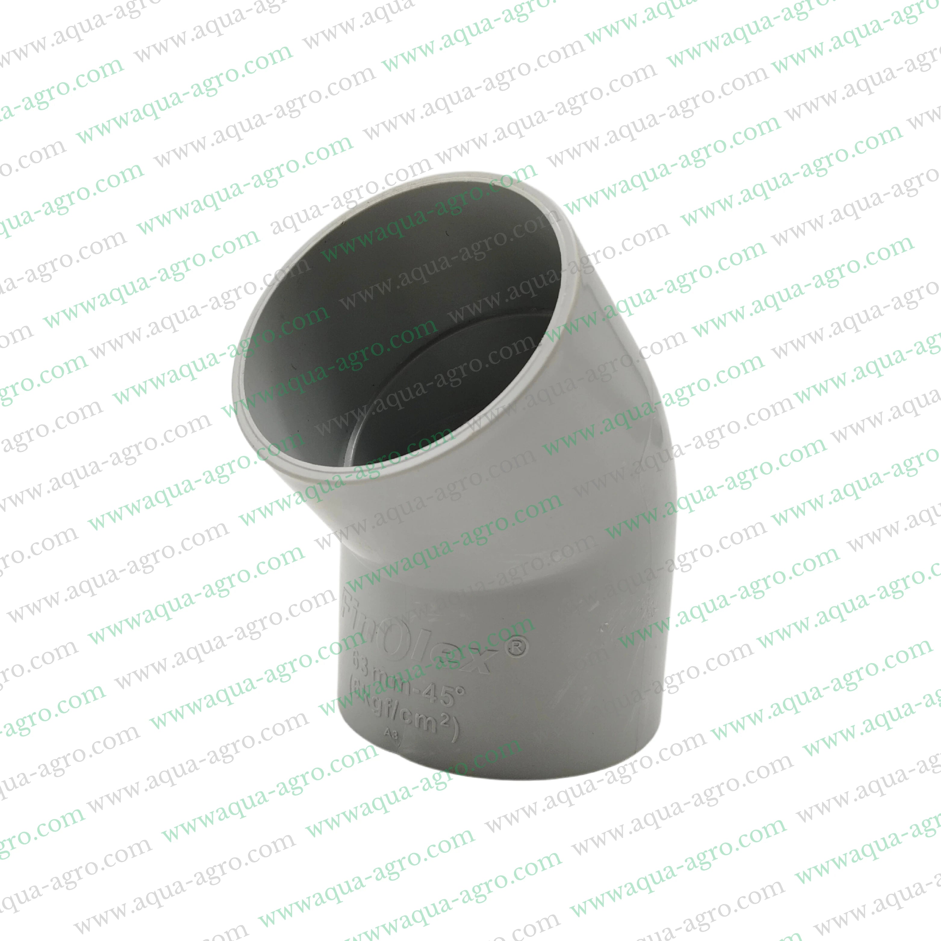 FINOLEX - Pvc Pipe & Accessories - Fittings - 2 inch (63mm) - Shoe Bend - 45 DEG - Moulded - 6 Kg-f-cm2