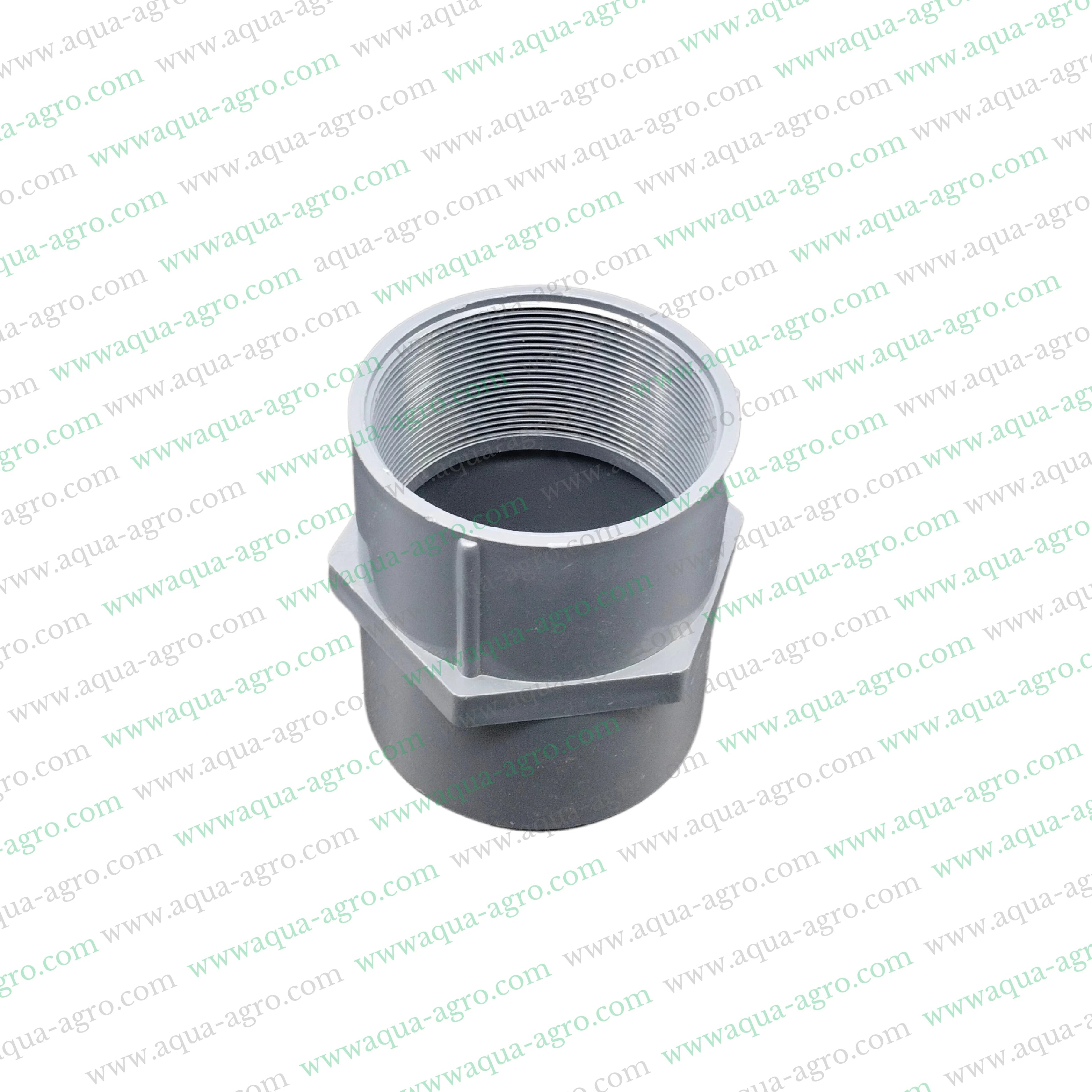 High-pressure PVC fittings,6 kg/cm² PVC adapter,Plumbing accessories for PVC pipes,PVC threaded adaptor,3-inch female threaded adaptor