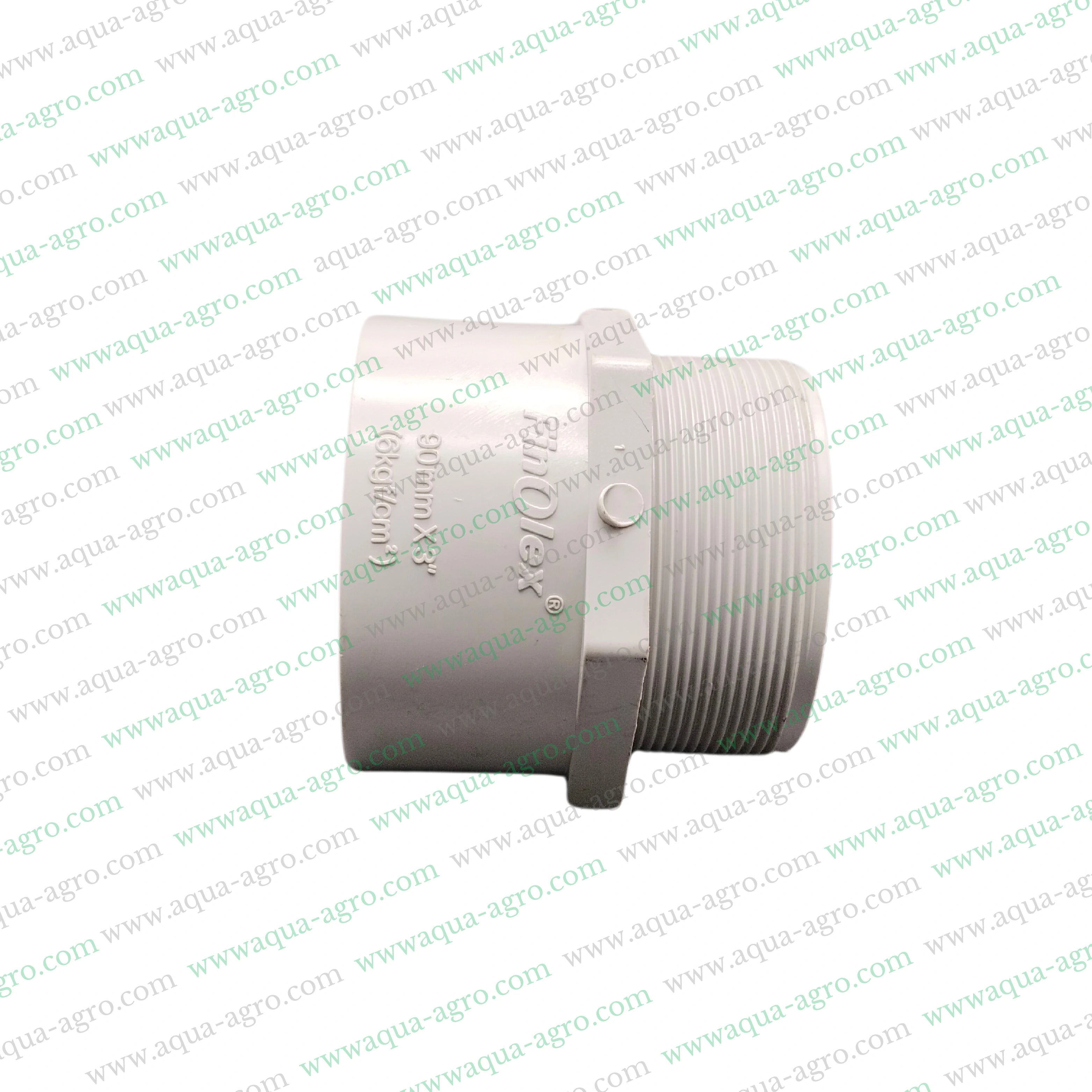 3-inch PVC male threaded adaptor,90mm male threaded pipe fittings,MTA male threaded adaptor,Moulded PVC pipe fittings,Finolex 3-inch pipe accessories