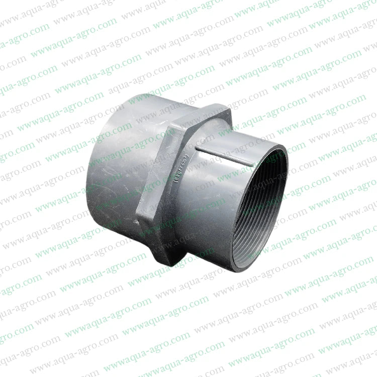 PVC Pipe Fittings,2.5 Inch PVC Pipe Fittings,75mm PVC Pipe Adapter,Female Threaded Adapter PVC,PVC Fittings 6 kg/cm²