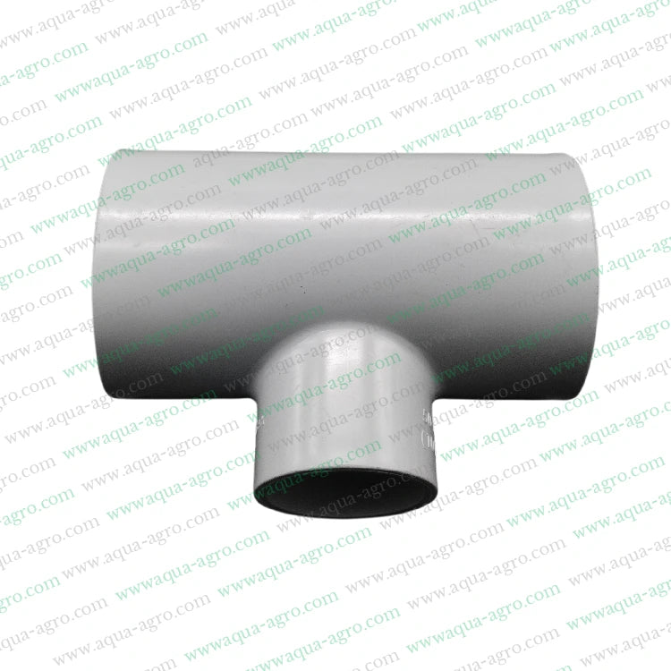 1.5 inch PVC reducing tee,PVC pipe accessories,Moulded PVC fittings,50mm x 32mm PVC fitting,PVC plumbing fittings
