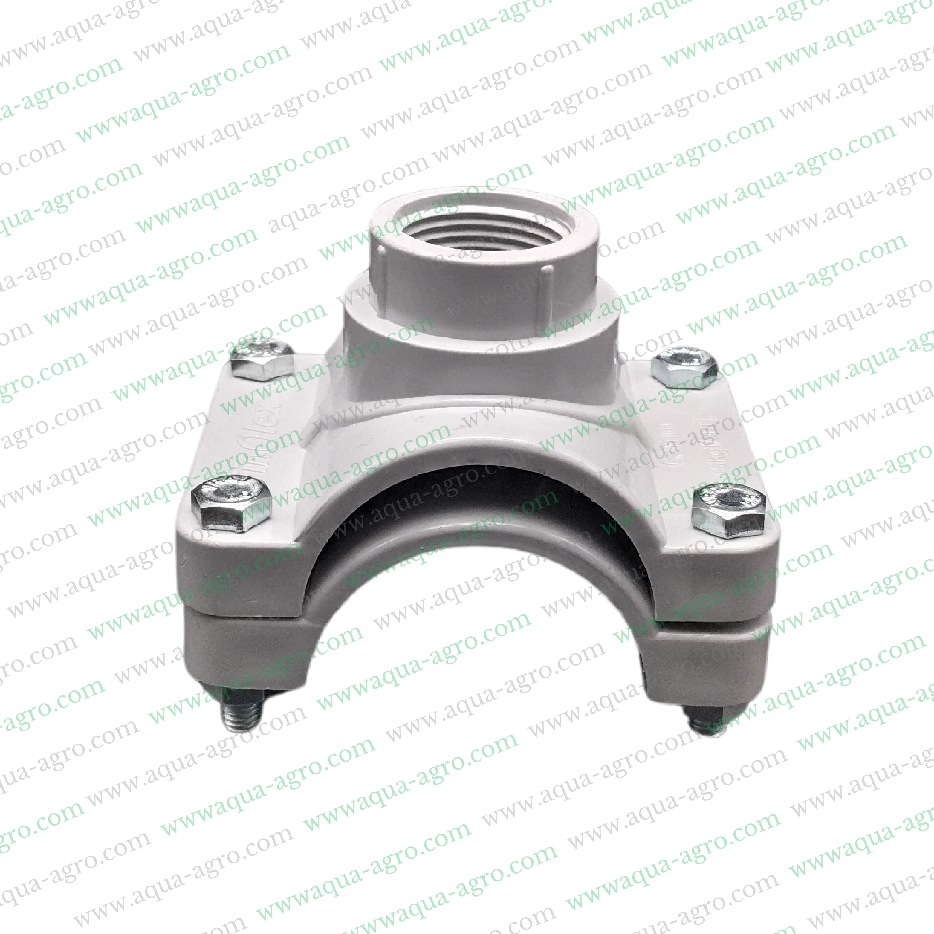 2-inch PVC saddle,63mm PVC saddle,1-inch PVC saddle,Moulded PVC fittings,Heavy-duty PVC pipe accessories