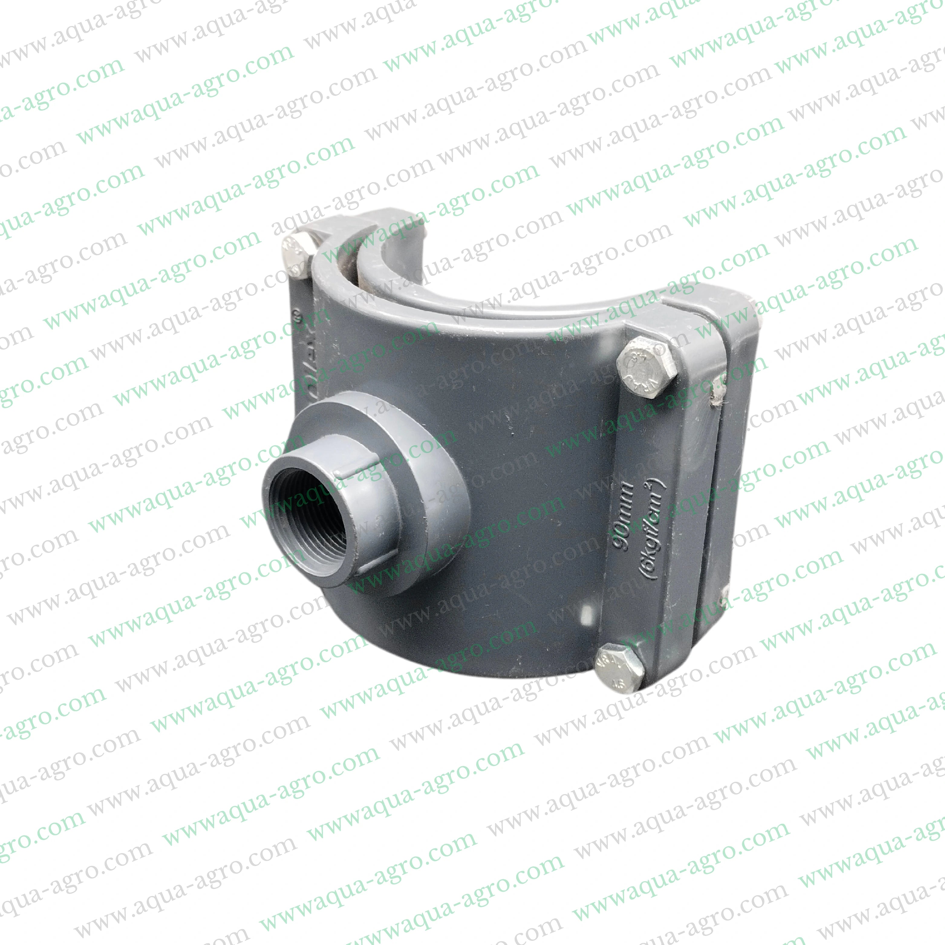 PVC Plumbing Accessories,PVC Pipe Fitting 25mm 90mm,Industrial PVC Saddle Fitting,Pipe Saddle for Irrigation,Durable PVC Pipe Fitting