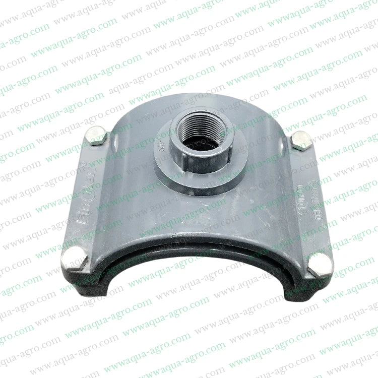 Moulded PVC Pipe Accessories,Heavy Duty PVC Pipe Fittings,Plumbing Saddle 25mm,Pipe Saddle 6 kg/cm² Pressure,4 Inch Pipe Saddle for Agriculture