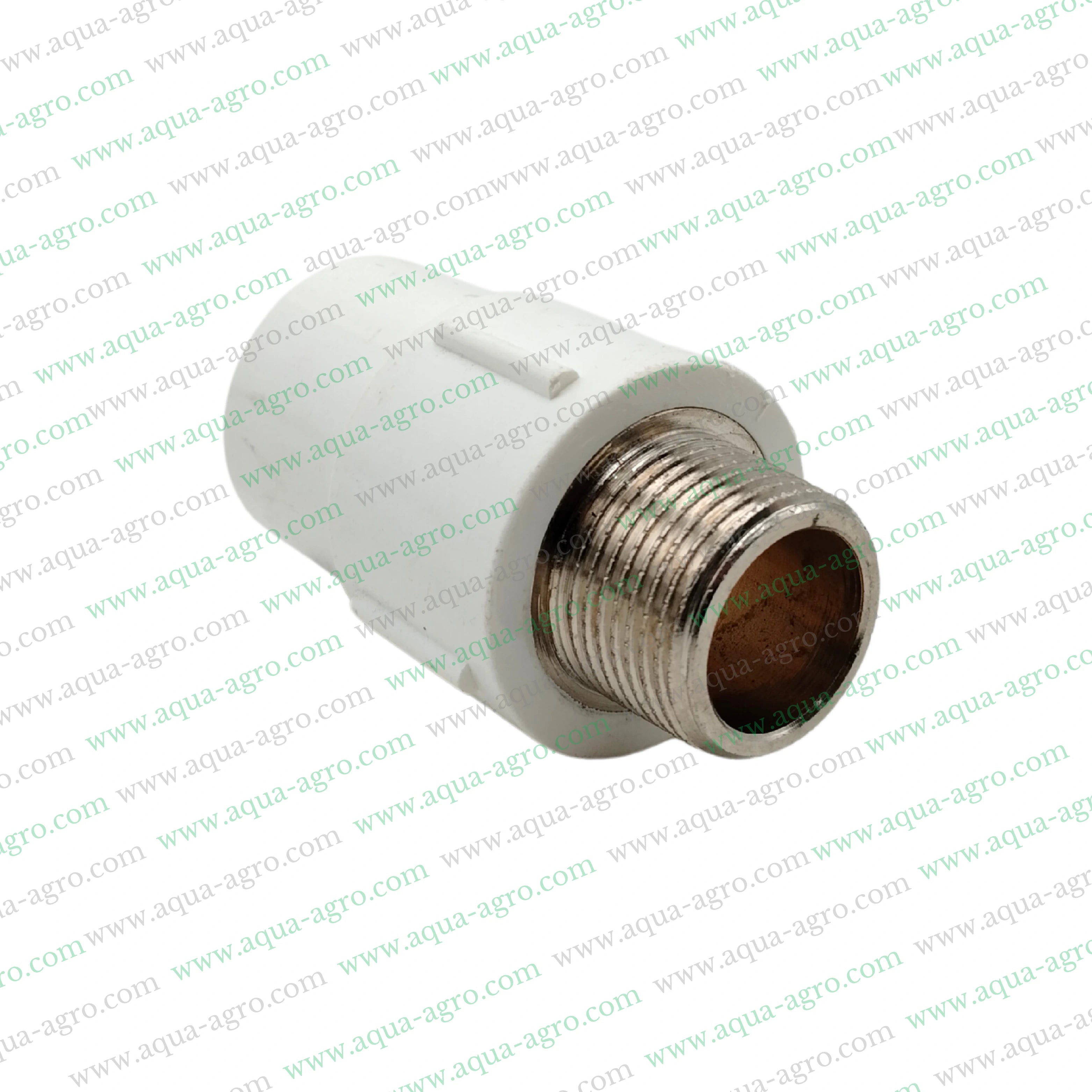 FINOLEX - Upvc - Pipe & Accessories - Fittings - 0.75 inch (20mm) - Brass - Threaded - MTA - Male Threaded Adaptor - MAPT - SCH-80