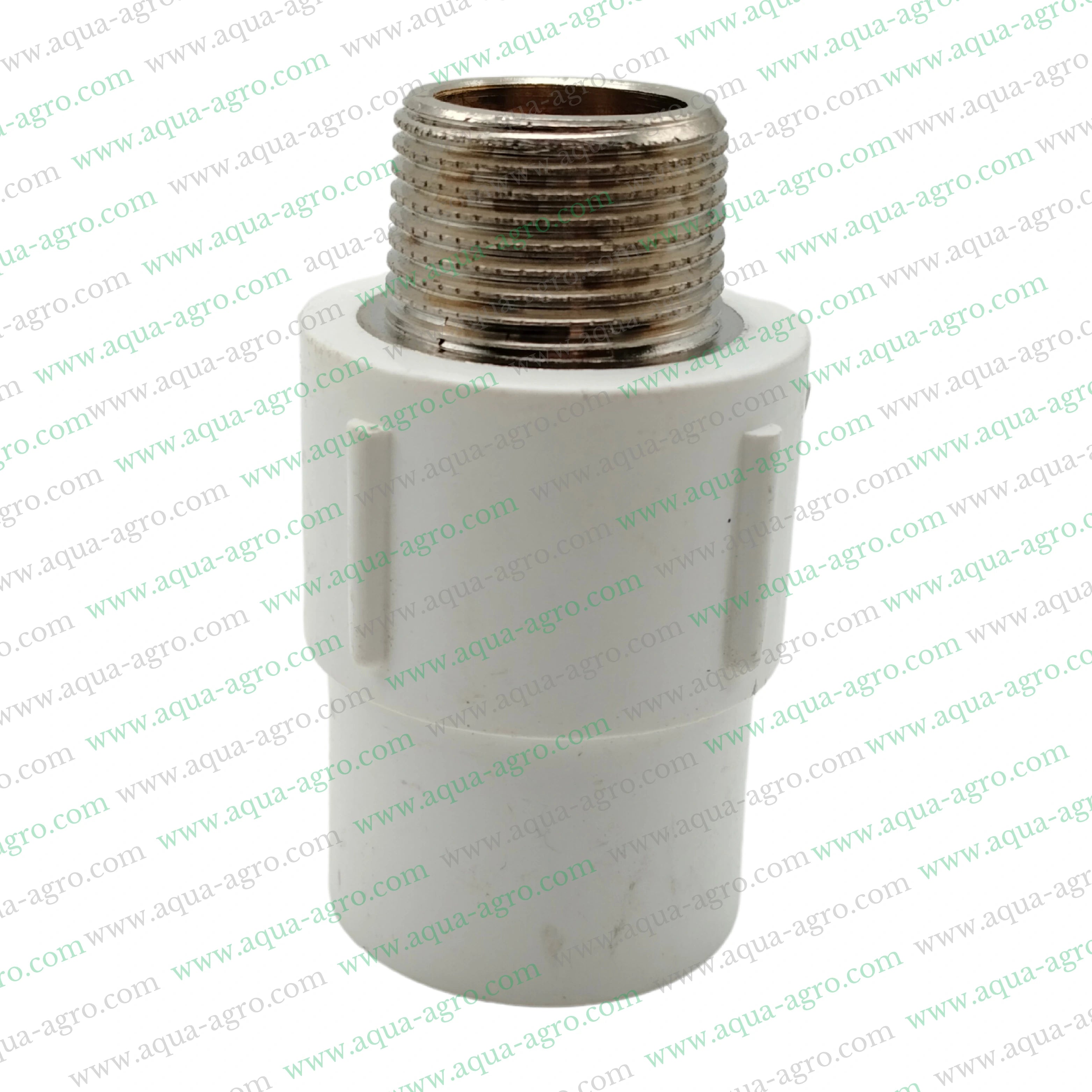 FINOLEX - Upvc - Pipe & Accessories - Fittings - 0.75 inch (20mm) - Brass - Threaded - MTA - Male Threaded Adaptor - MAPT - SCH-80
