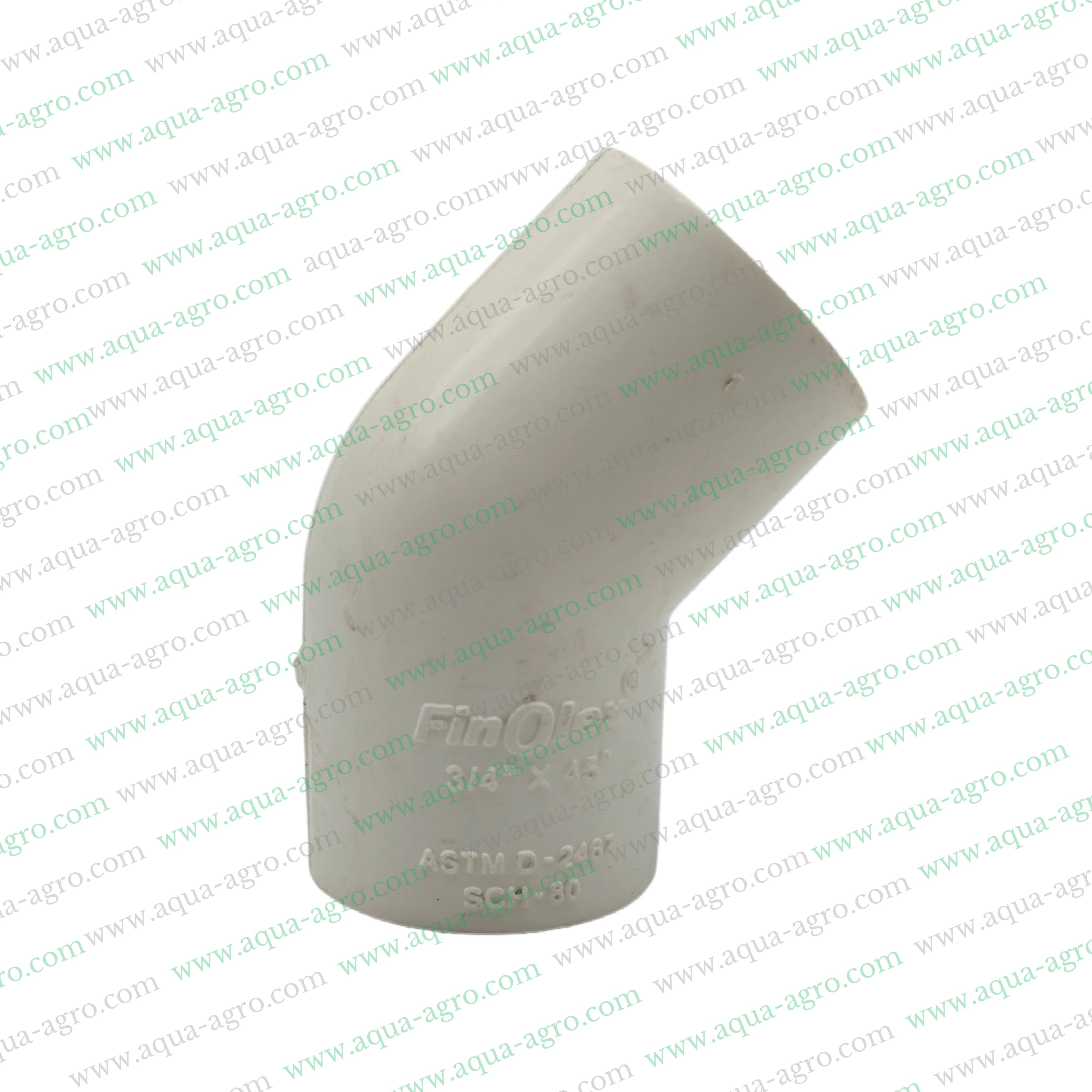 FINOLEX - Upvc - Pipe & Accessories - Fittings - 0.75 inch (20mm) - Shoe or 45 DEG Elbow - SCH-80