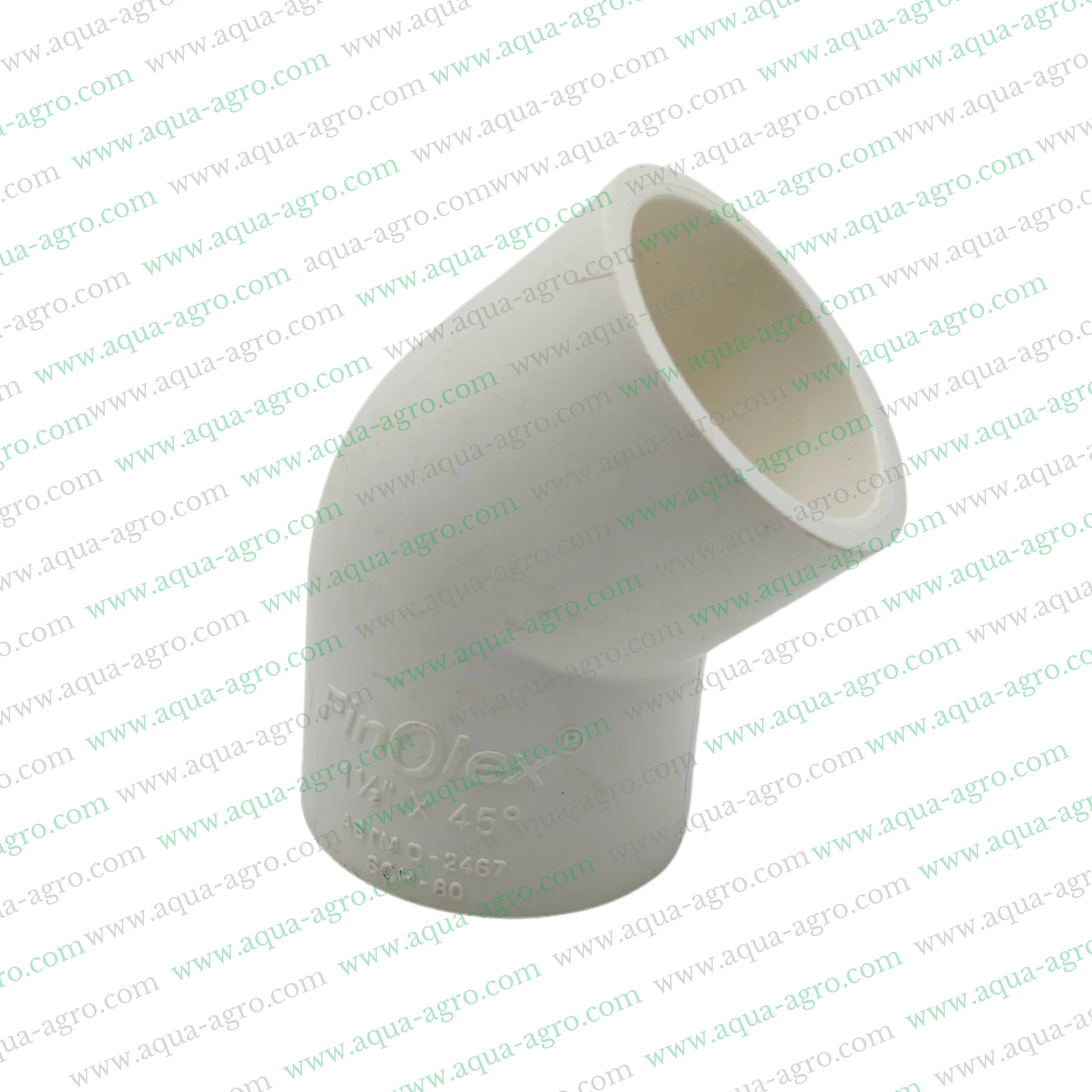 FINOLEX - Upvc - Pipe & Accessories - Fittings - 1.5 inch (40mm) - Shoe or 45 DEG Elbow - SCH-80