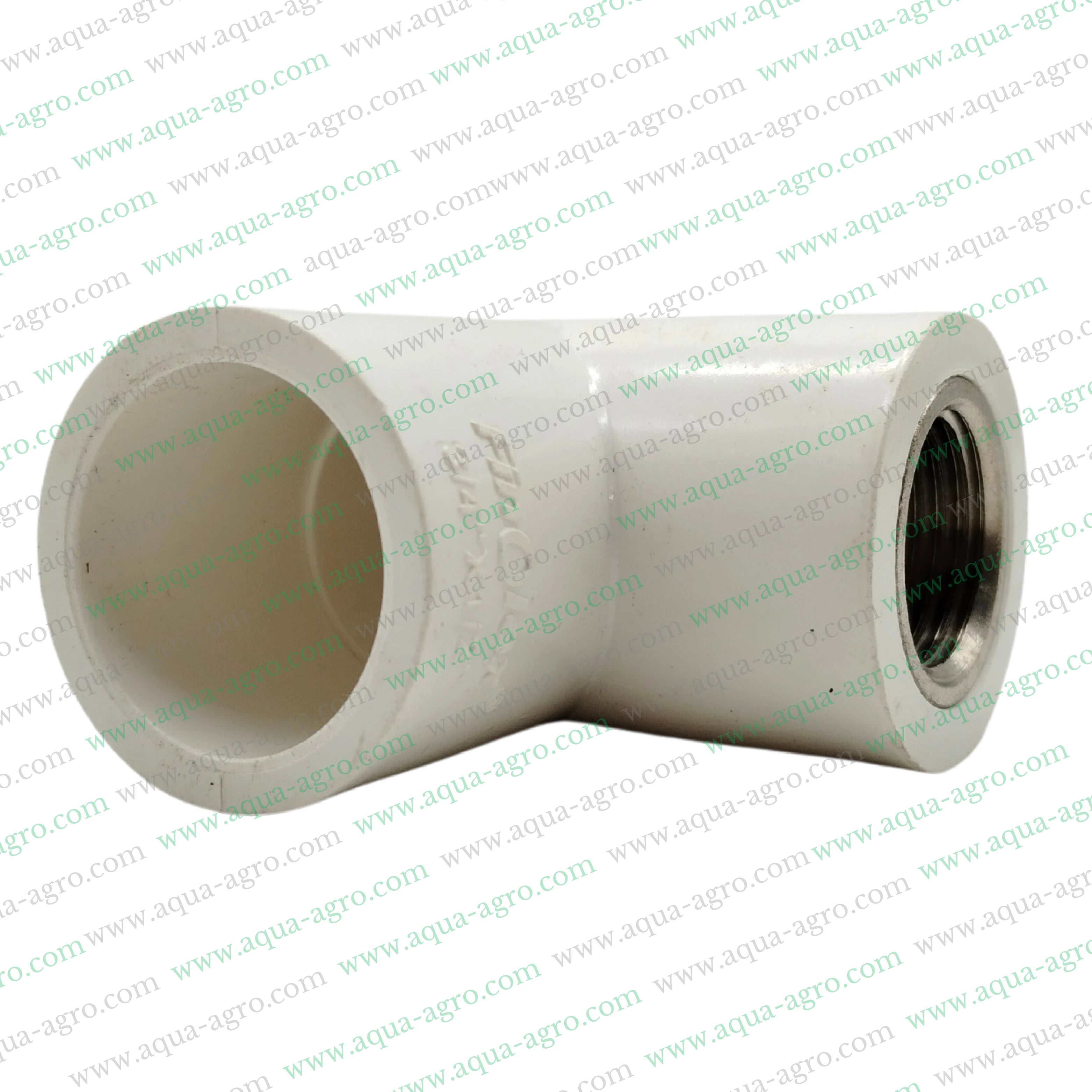 Finolex UPVC brass threaded reducing elbow,UPVC reducing elbow 0.75 inch to 0.5 inch SCH 80,Brass threaded UPVC elbow 20mm x 15mm SCH 80,SCH 80 UPVC reducing elbow 0.75 inch x 0.5 inch
