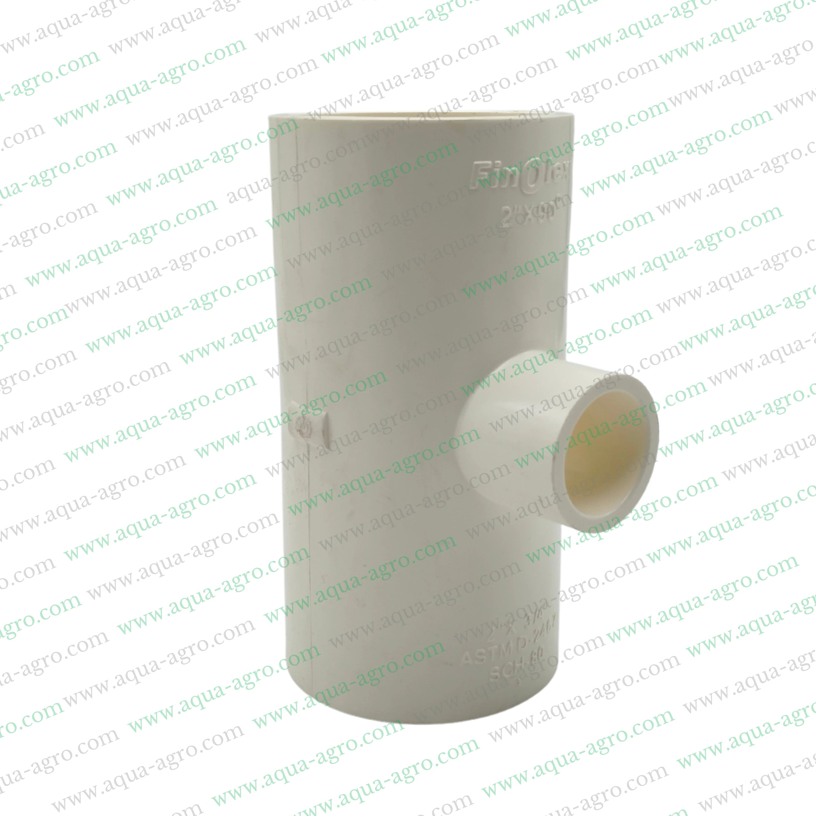 uPVC reducing tee 2 inch x 0.75 inch SCH 80,Finolex uPVC pipe fittings,Schedule 80 uPVC tee fitting,50mm x 20mm uPVC reducing tee,Plain socket uPVC tee fitting