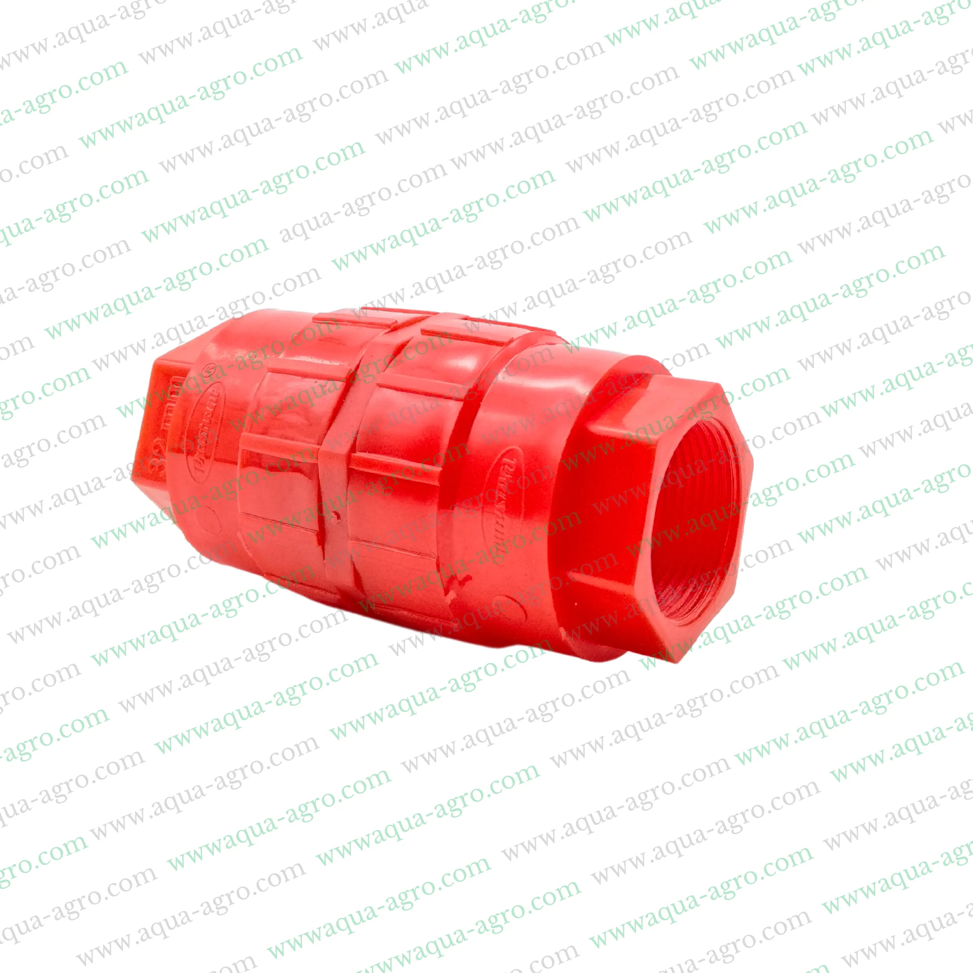 Non-return valve,Plastic non-return valve,1.25 inch non-return valve,40mm NRV valve,Spring-loaded valve,Threaded end valve,FXF fitting,Industrial non-return valve