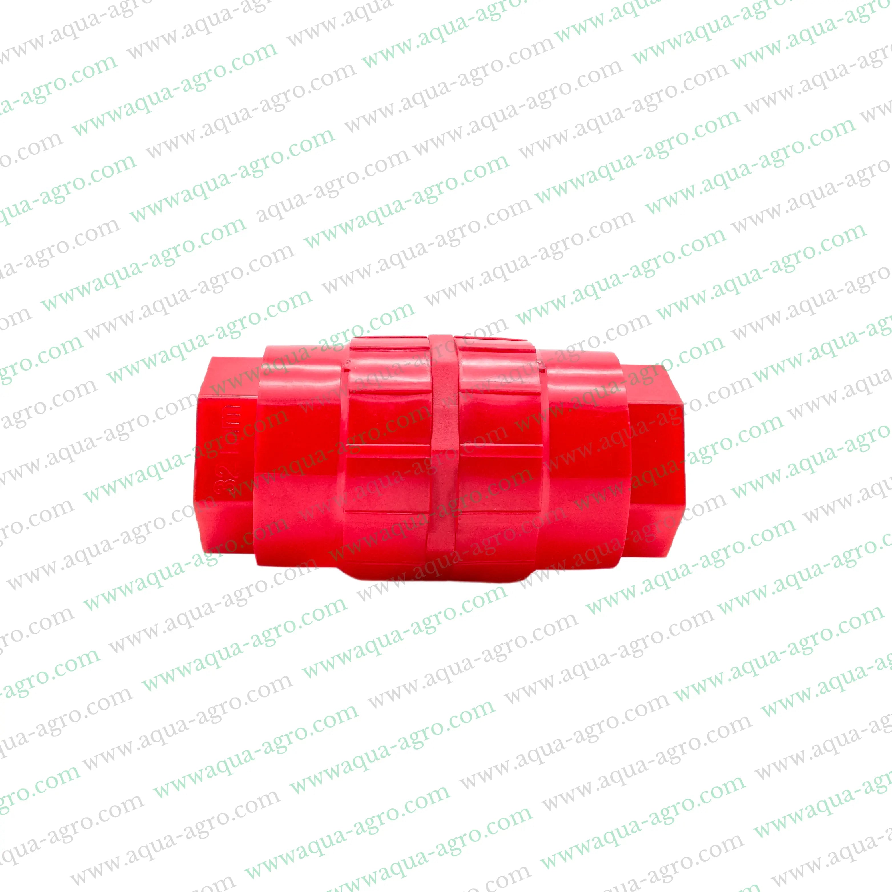 Non-return valve,Plastic non-return valve,1.25 inch non-return valve,40mm NRV valve,Spring-loaded valve,Threaded end valve,FXF fitting,Industrial non-return valve