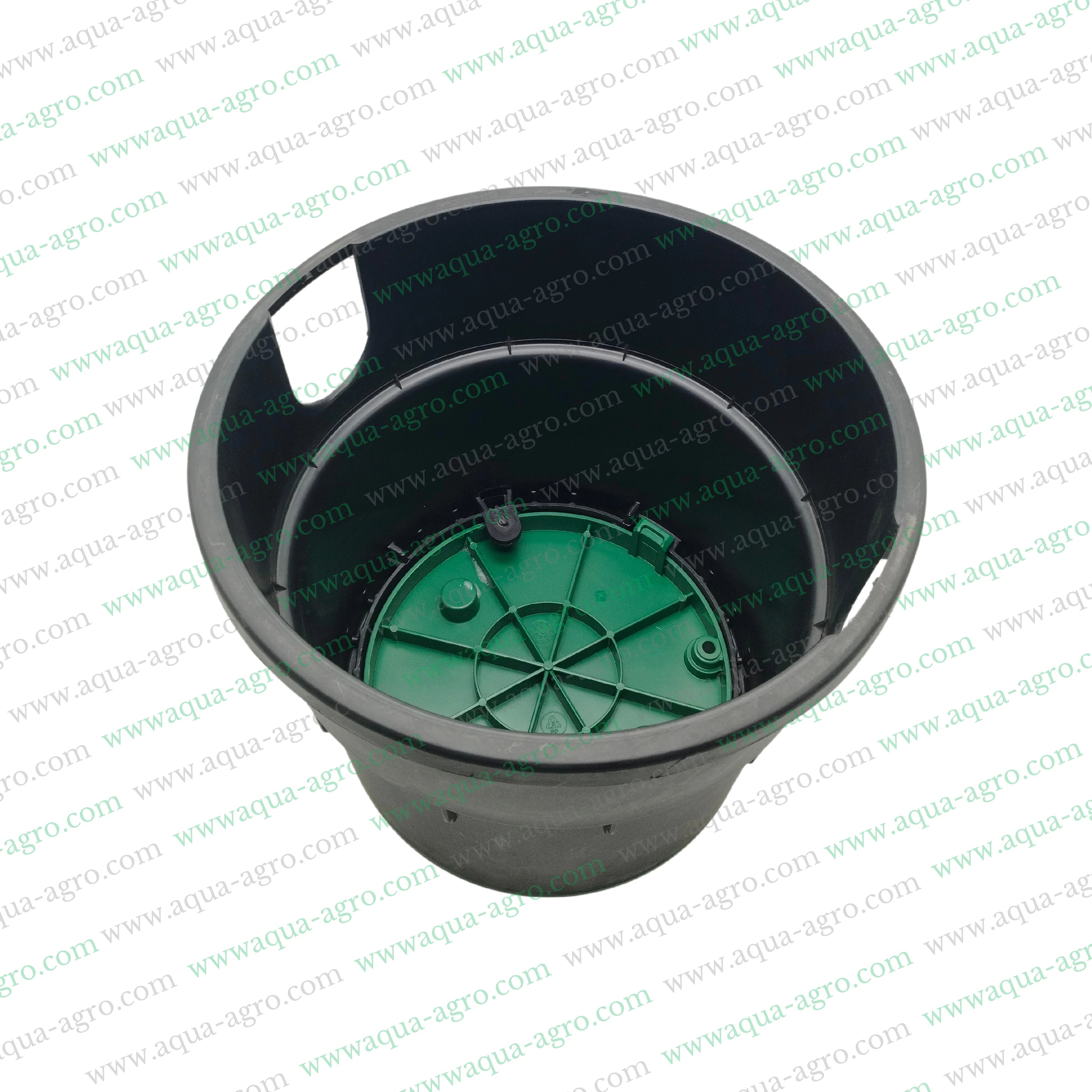 HUNTER - Valve Box - Plastic - 10 Inch - Round - Corrugated box with green lid