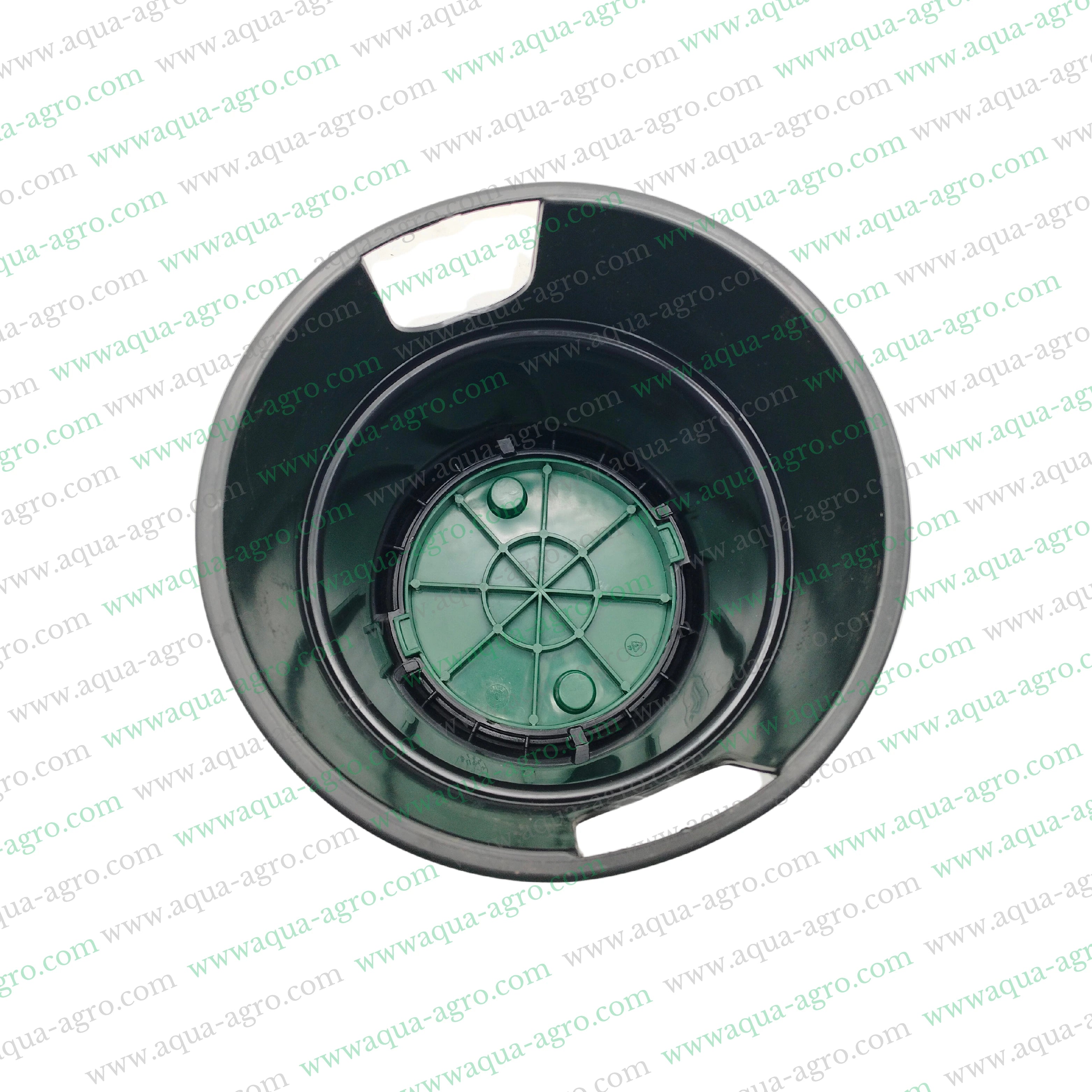 HUNTER - Valve Box - Plastic - 6 Inch - Round - Corrugated box with green lid