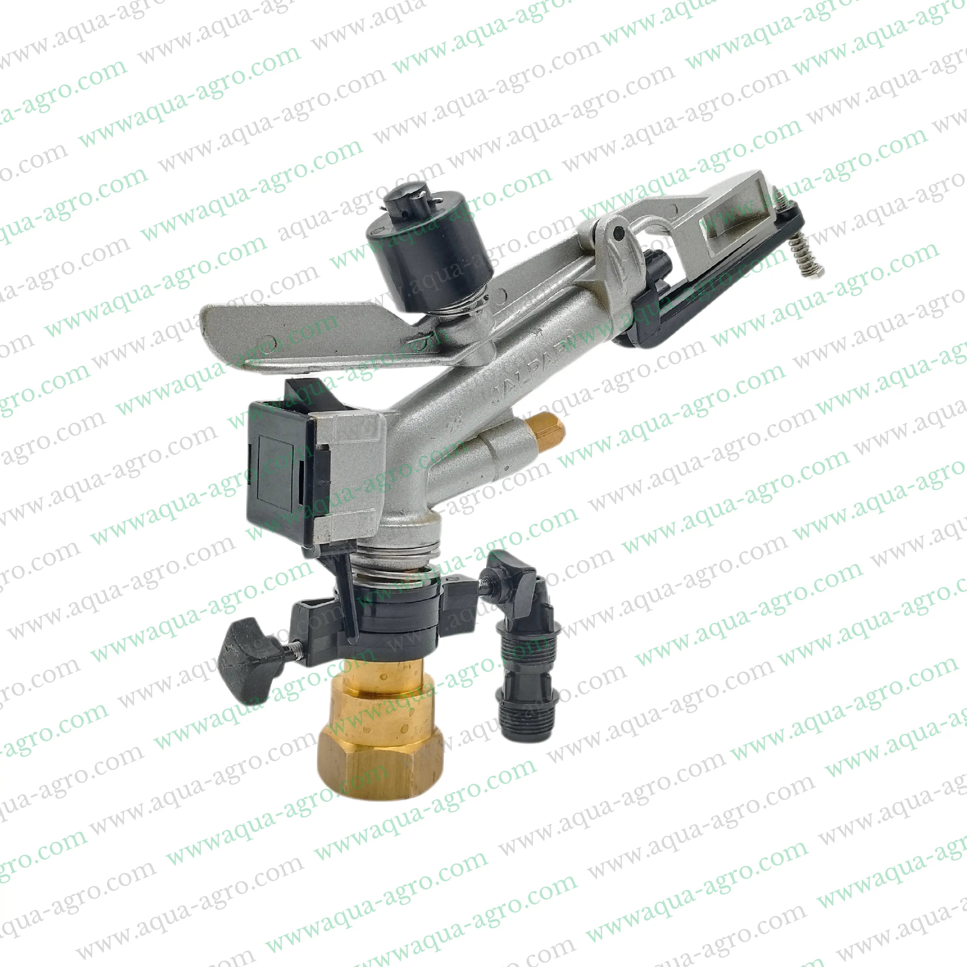 Jalpari Rain Gun Sprinkler RG-25, adjustable full circle irrigation system for efficient water distribution.