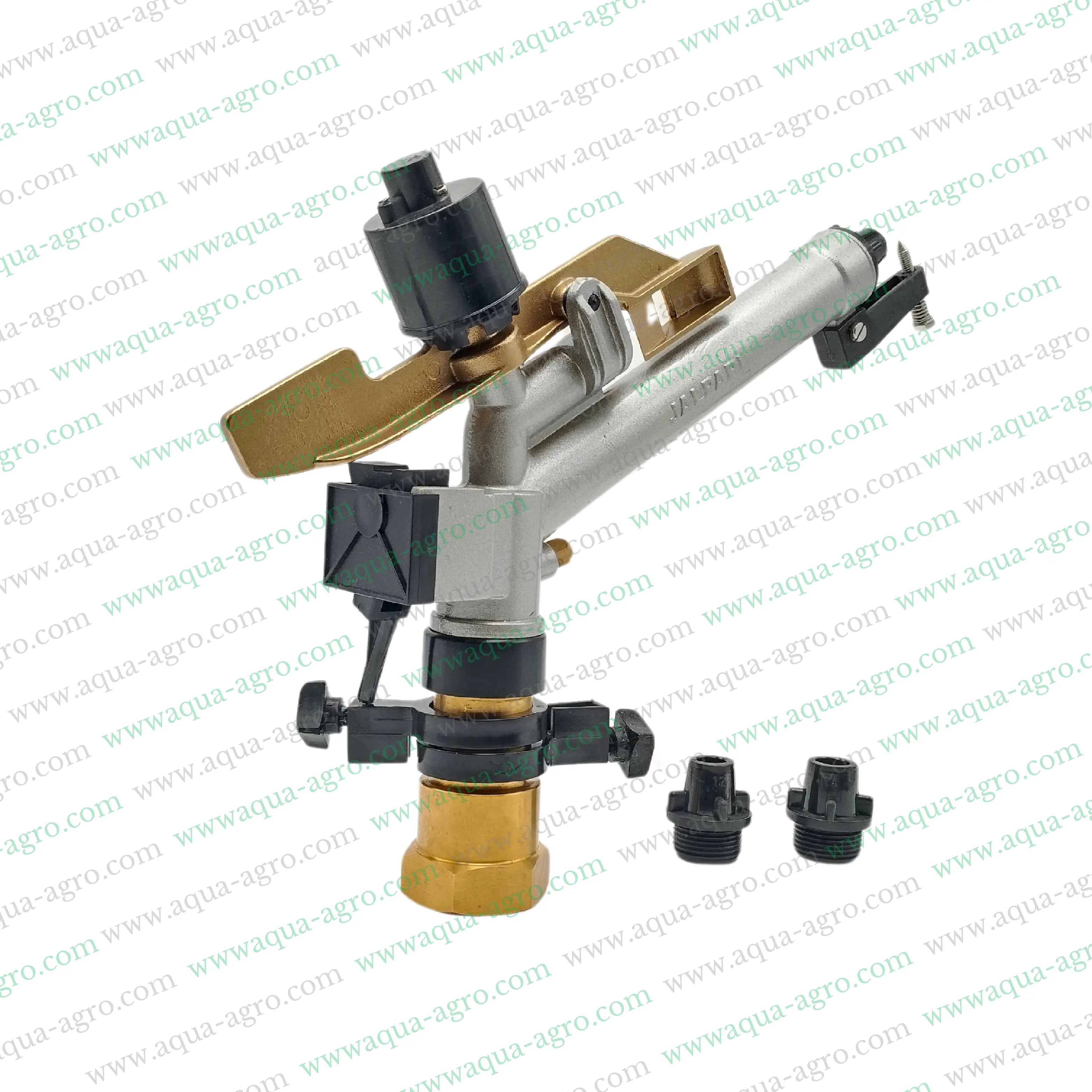 Jalpari Sprinkler RG-32 rain gun with adjustable nozzle and connectors for efficient irrigation coverage.