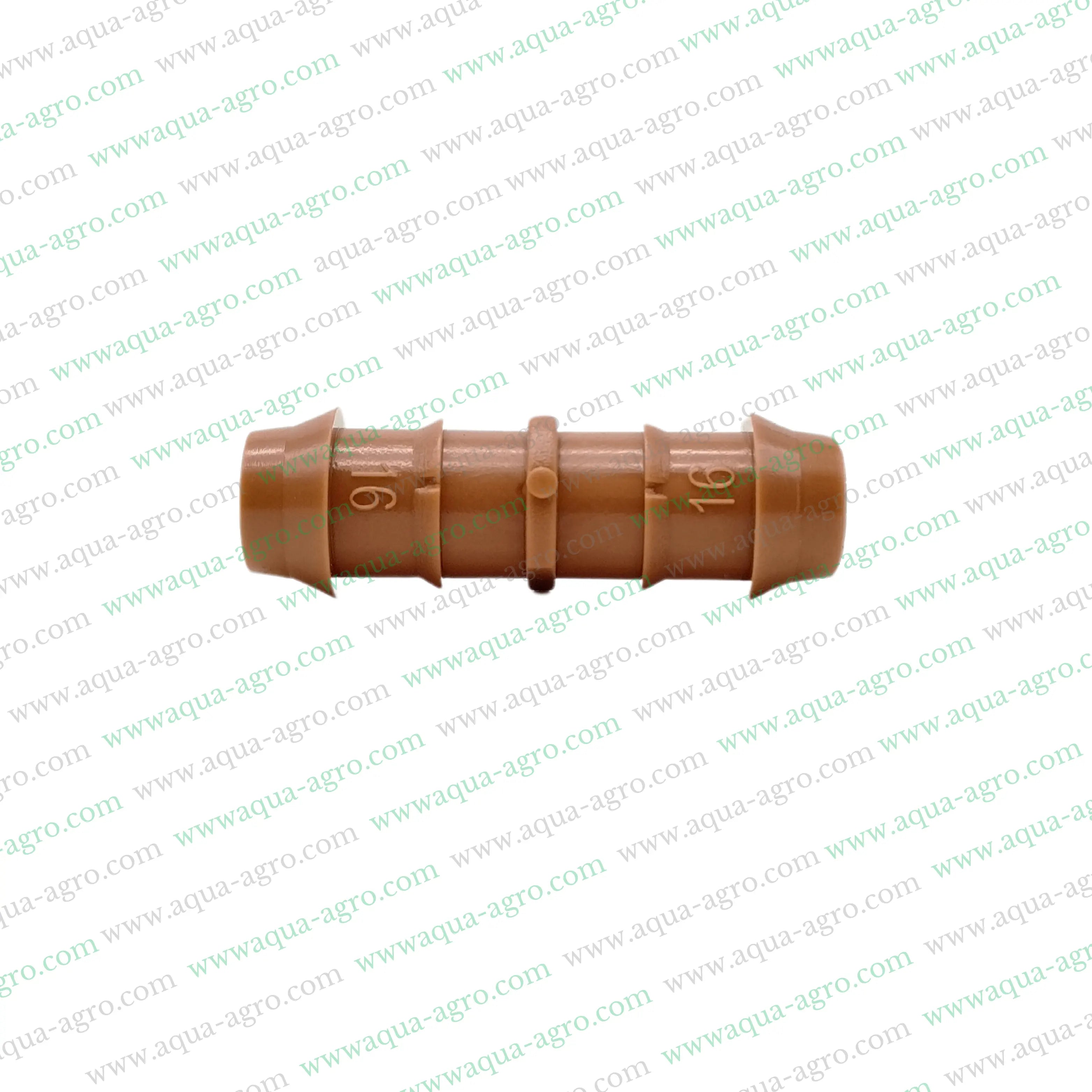 Drip Irrigation Fittings
Barbed Coupler Joiner,Netafim Barbed Fittings,Premium Drip Accessories,16mm Drip Fittings
,Brown Coupler for Drip Irrigation,Joiner Fittings for Drip Irrigation
