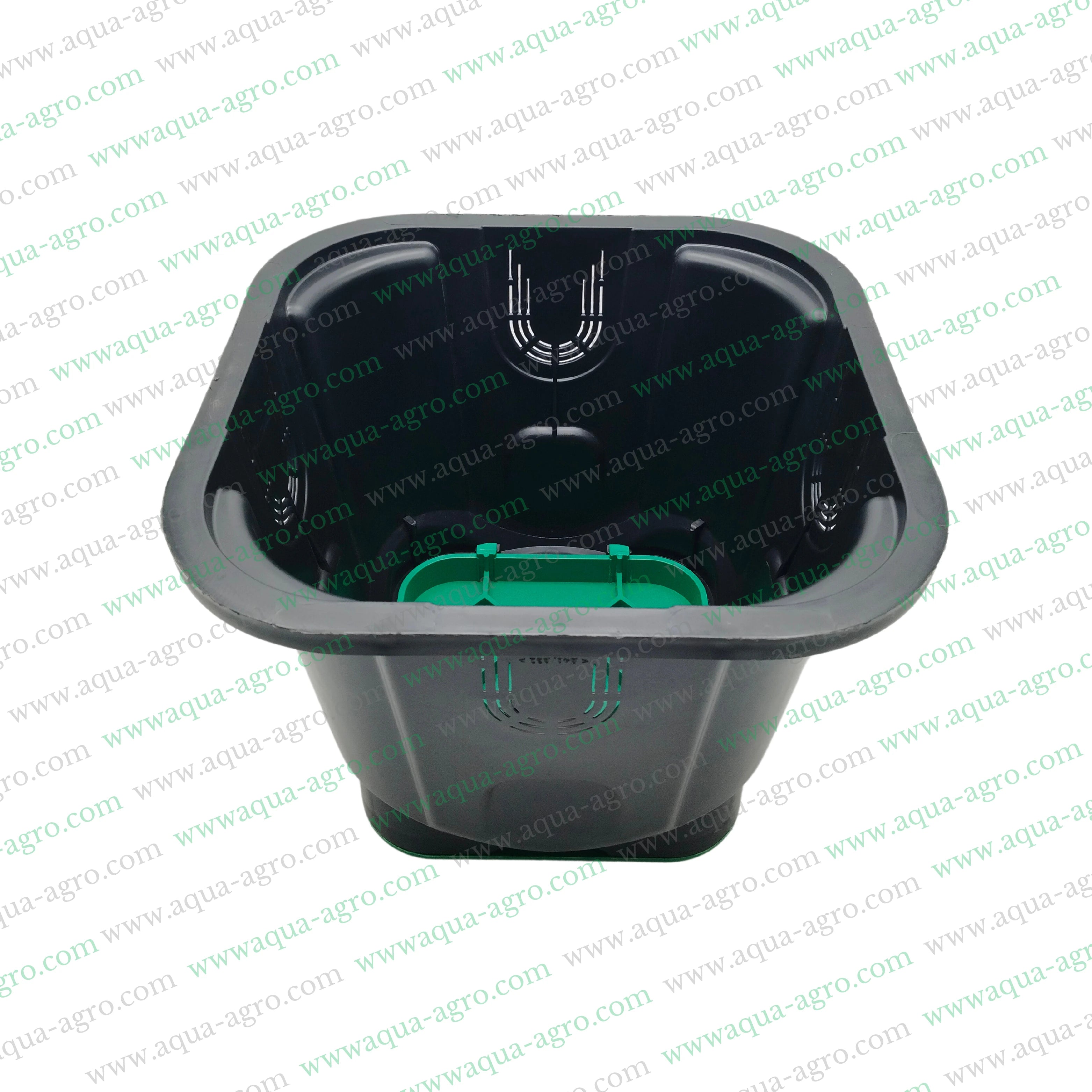 PIMTAS - Valve Box - Plastic - 10 Inch - Rectangular - Corrugated box with green lid