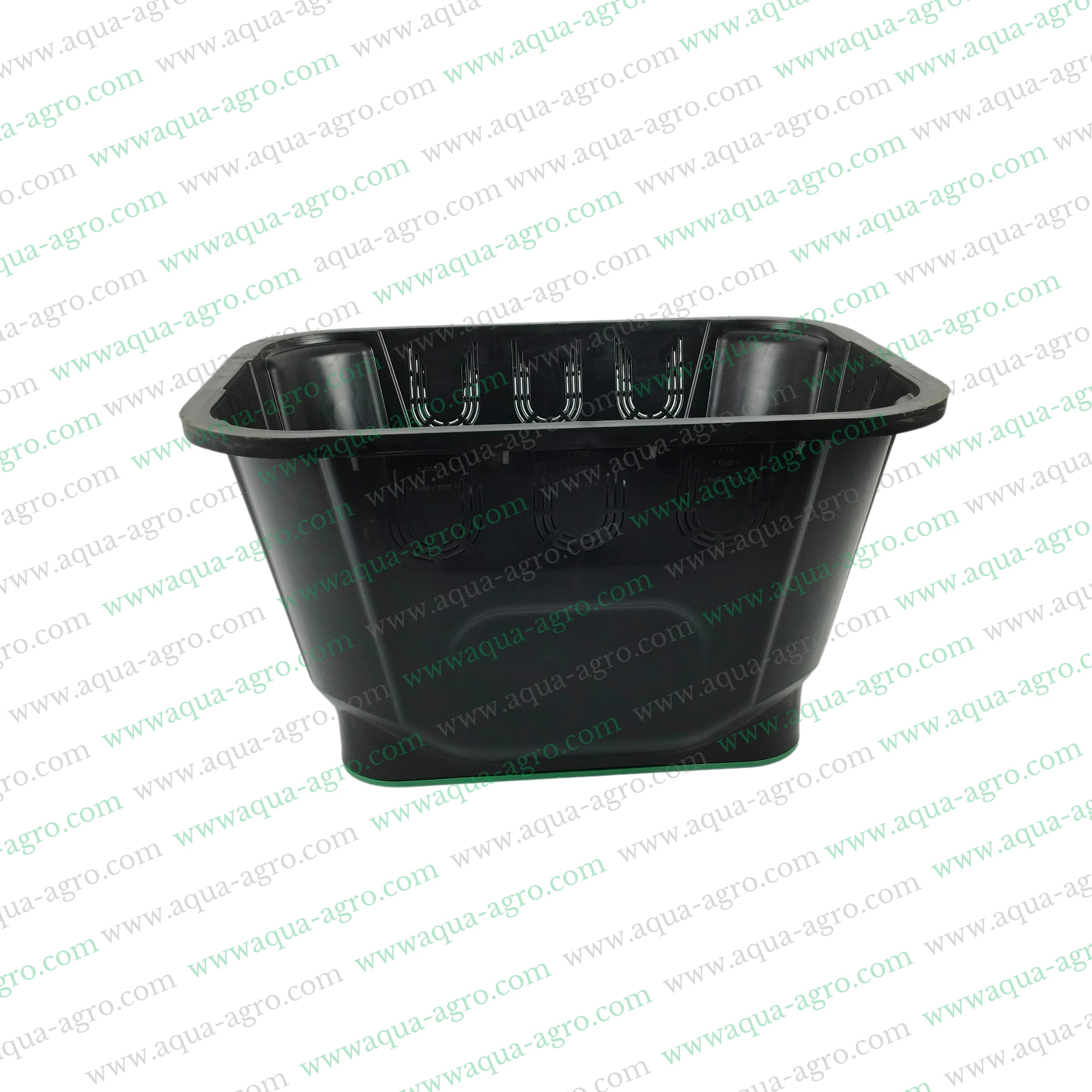 PIMTAS - Valve Box - Plastic - 12 Inch - Rectangular - Corrugated box with green lid - Standard