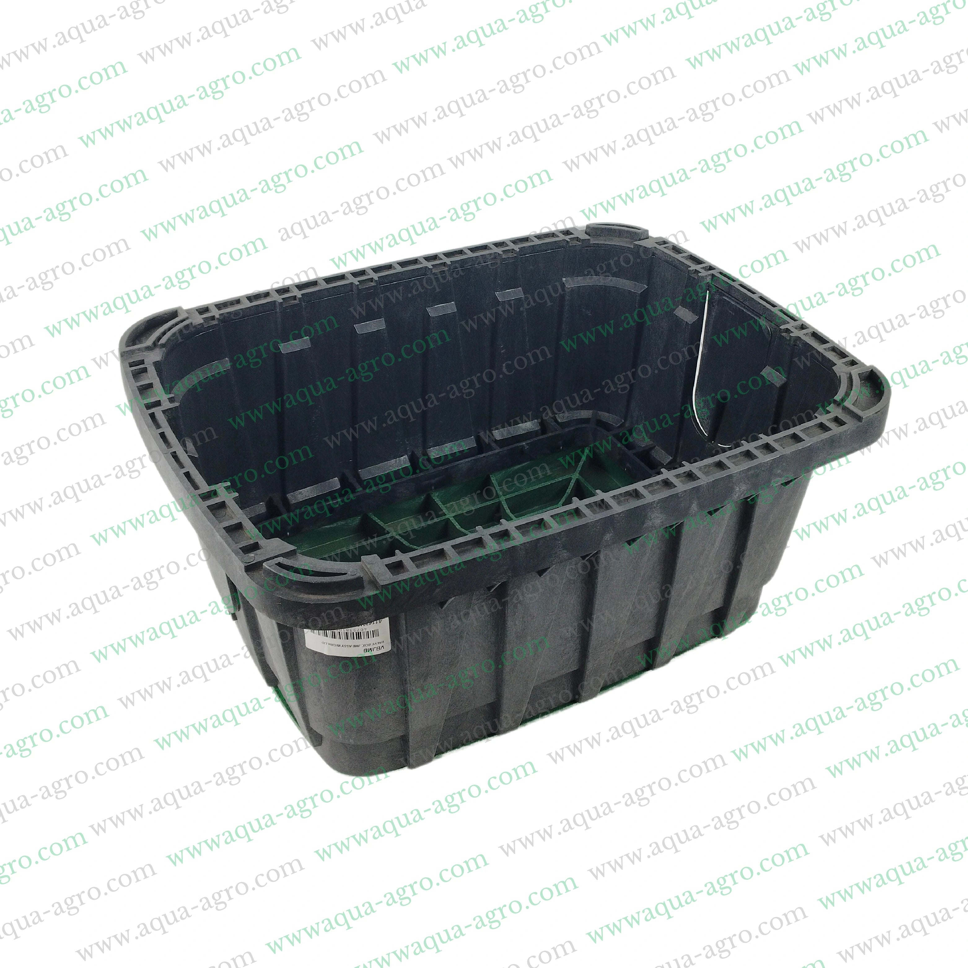 RAIN BIRD - Valve Box - Plastic - Jumbo - Rectangular - Corrugated box with green lid - VB Series - VBJMB