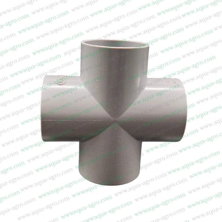 4-way PVC tee,2-inch PVC pipe fitting,63mm PVC fitting,Moulded PVC pipe fitting,6 kg f/cm² pressure fitting
