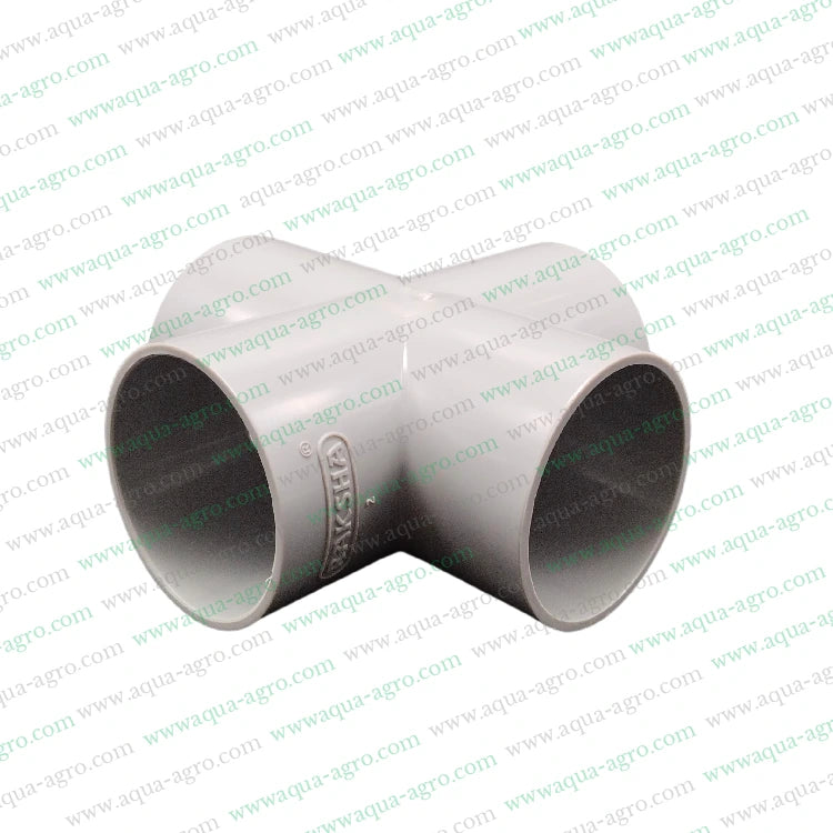 4-way PVC tee,2-inch PVC pipe fitting,63mm PVC fitting,Moulded PVC pipe fitting,6 kg f/cm² pressure fitting