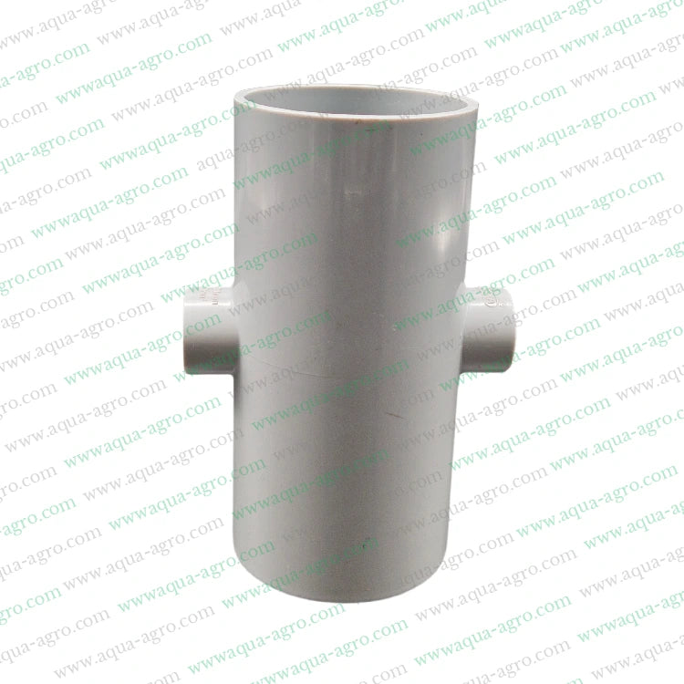 PVC pipe fittings,PVC reducer cross tee,4-way PVC fitting,2.5-inch pipe fitting,75mm x 25mm PVC reducer