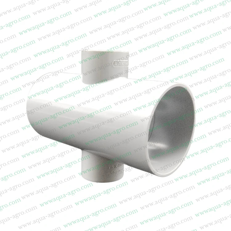 PVC Reducer Cross,75mm to 40mm Pipe Fittings,PVC Accessories for Plumbing,Heavy-Duty PVC Fittings,Plumbing Cross Tee